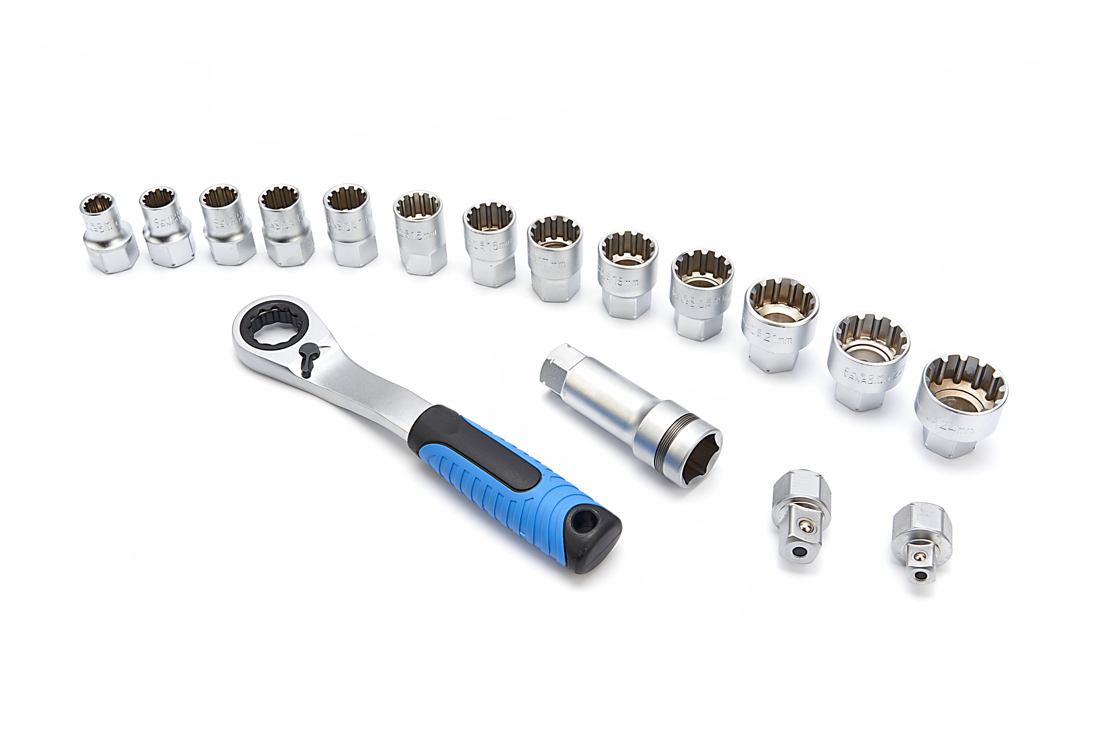 HBM Coffret de 17 Douilles Traversantes Image 3