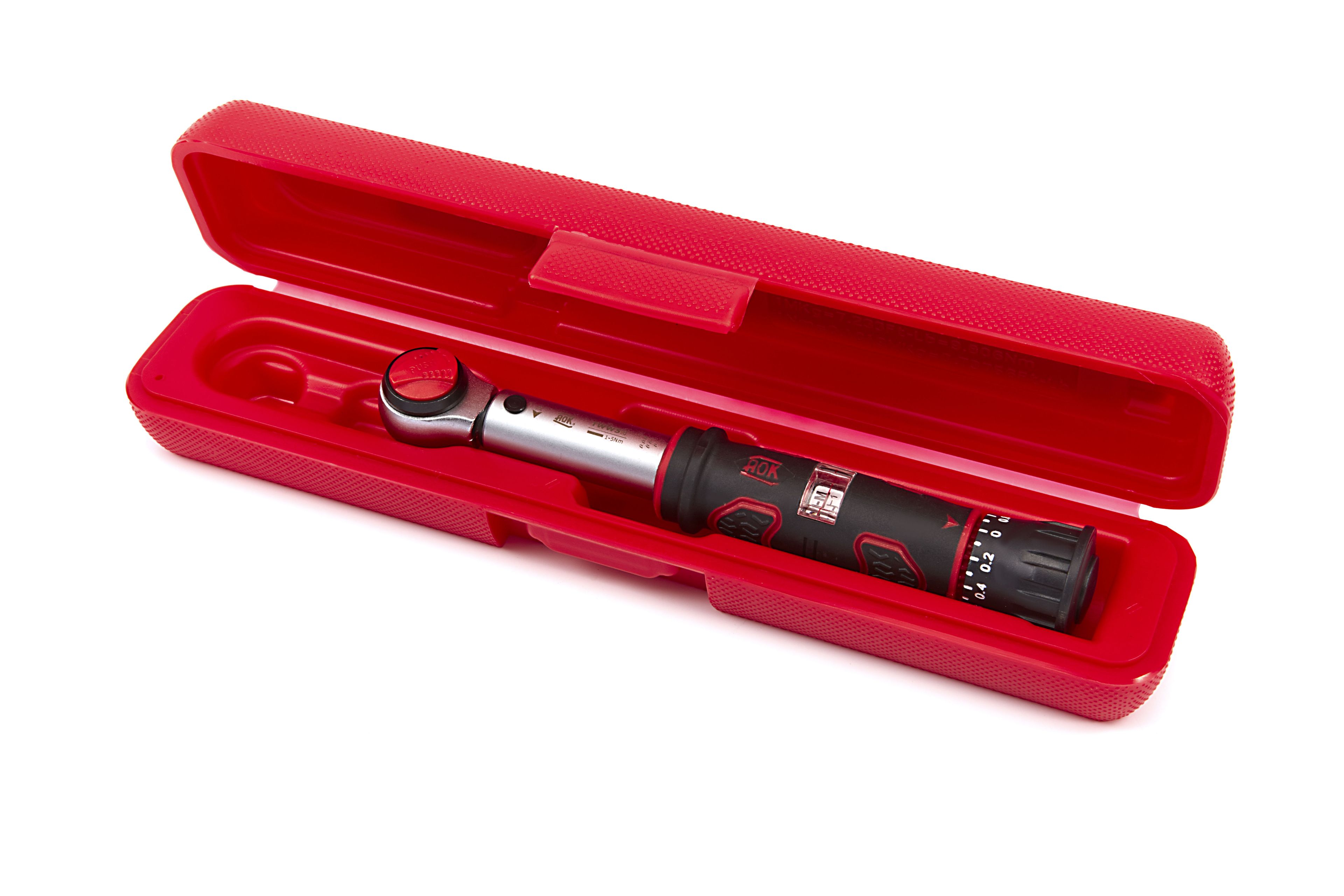 AOK 1/4 inch Momentsleutel 1-5 Nm