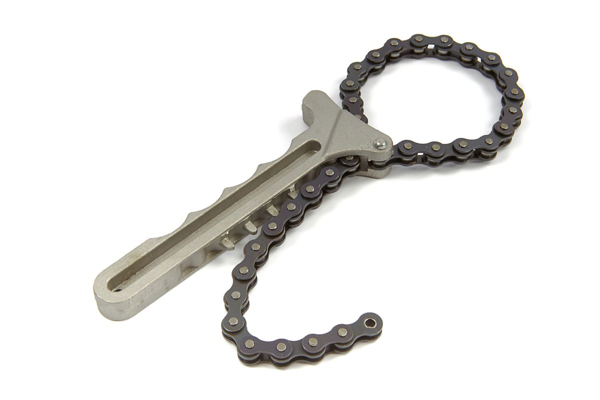 Pinzas de filtro de aceite HBM de 21,5 cm con cadena