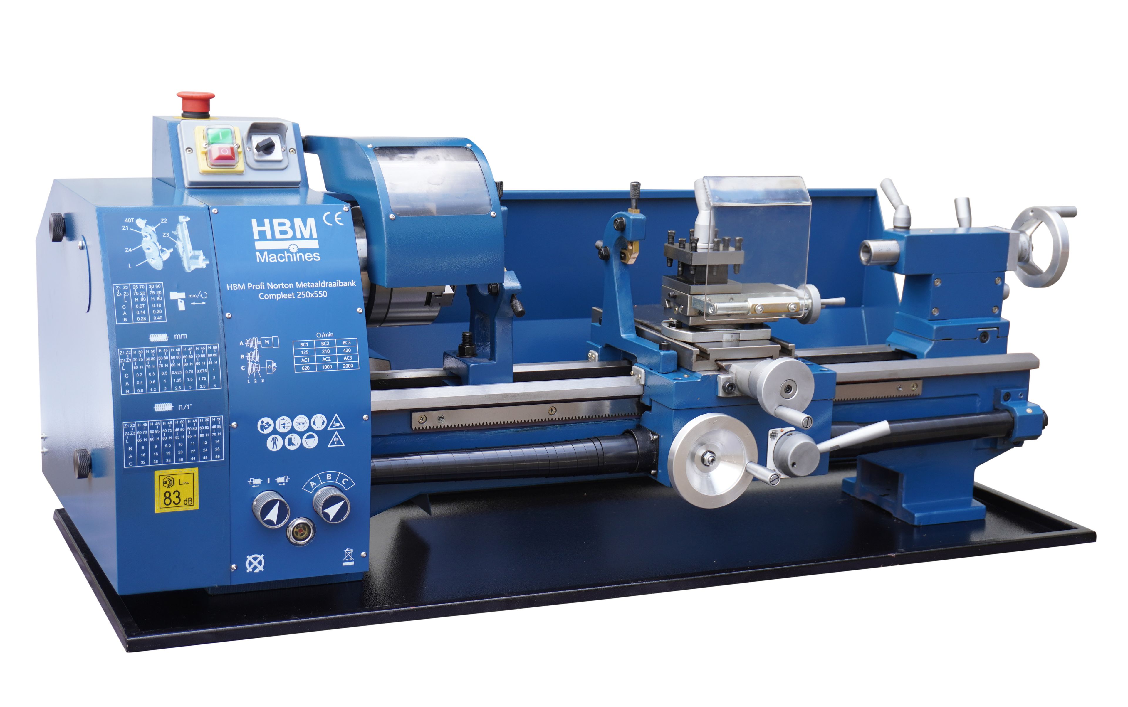 HBM torno para metal 250 x 550 norton Image 3