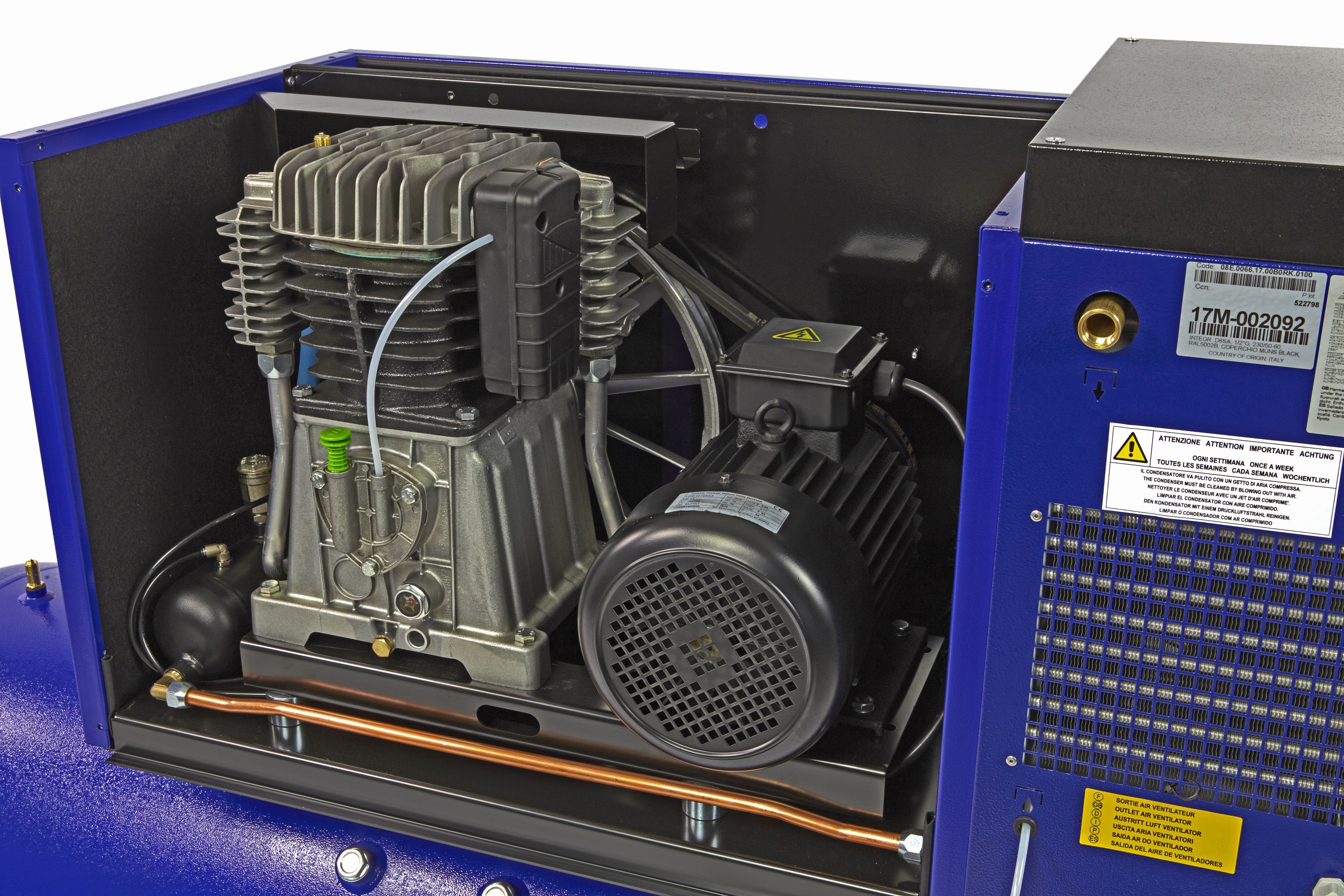 Michelin 10 PS 500 Liter schallgedämpfter Kompressor MCXD 988/500 N MIT TROCKNER Image 5