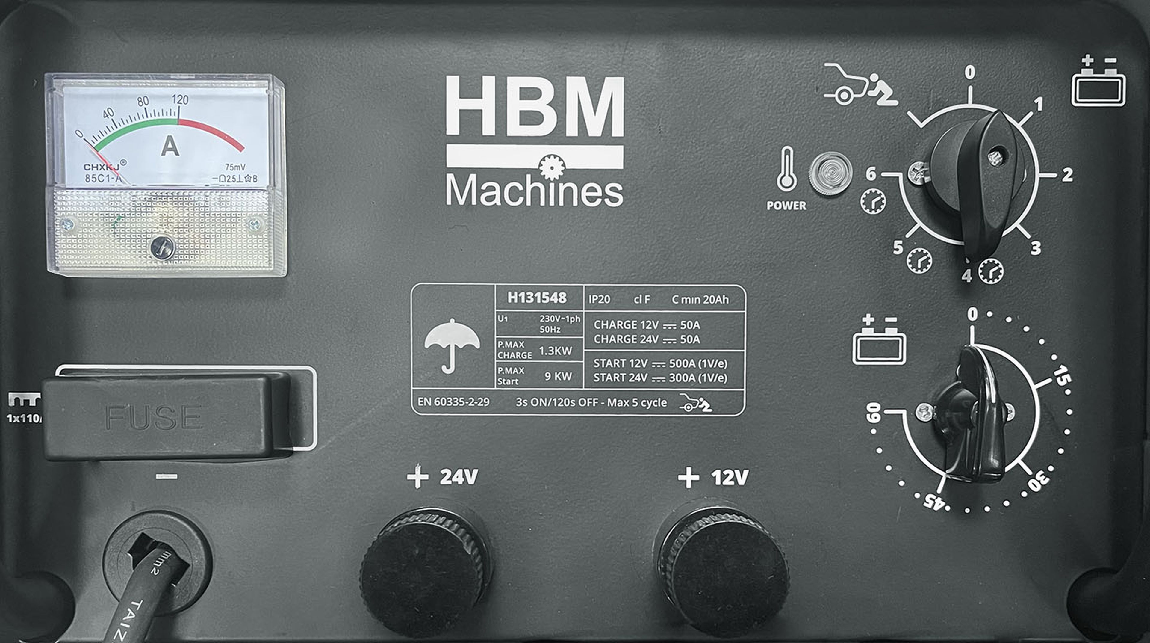HBM Avviatore di emergenza e caricabatteria 230 Volt 12 - 24 Volt Image 7