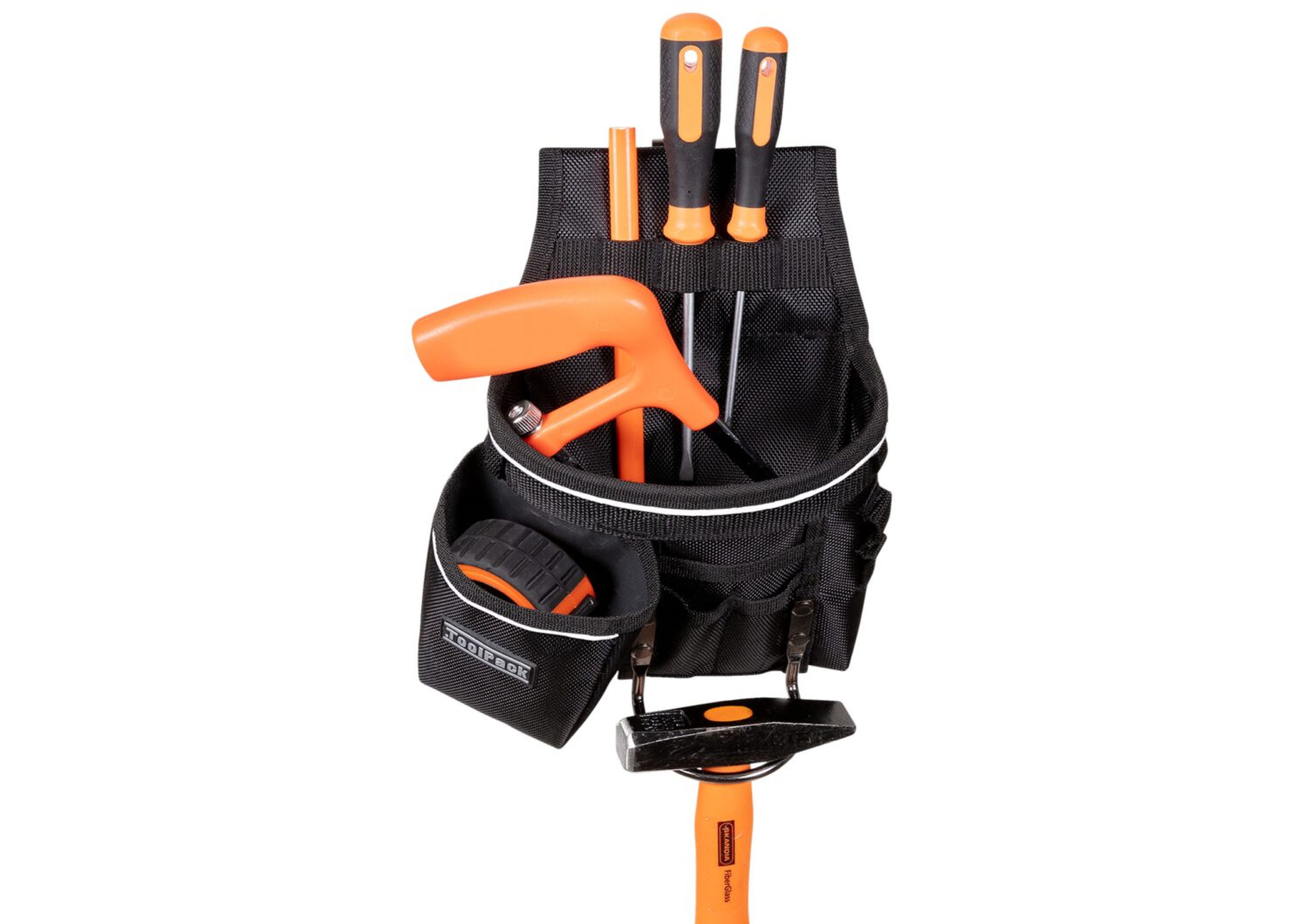 Supporto per attrezzi industriale ToolPack, portahammer in metallo, clip per pantaloni in metallo e cintura Image 2