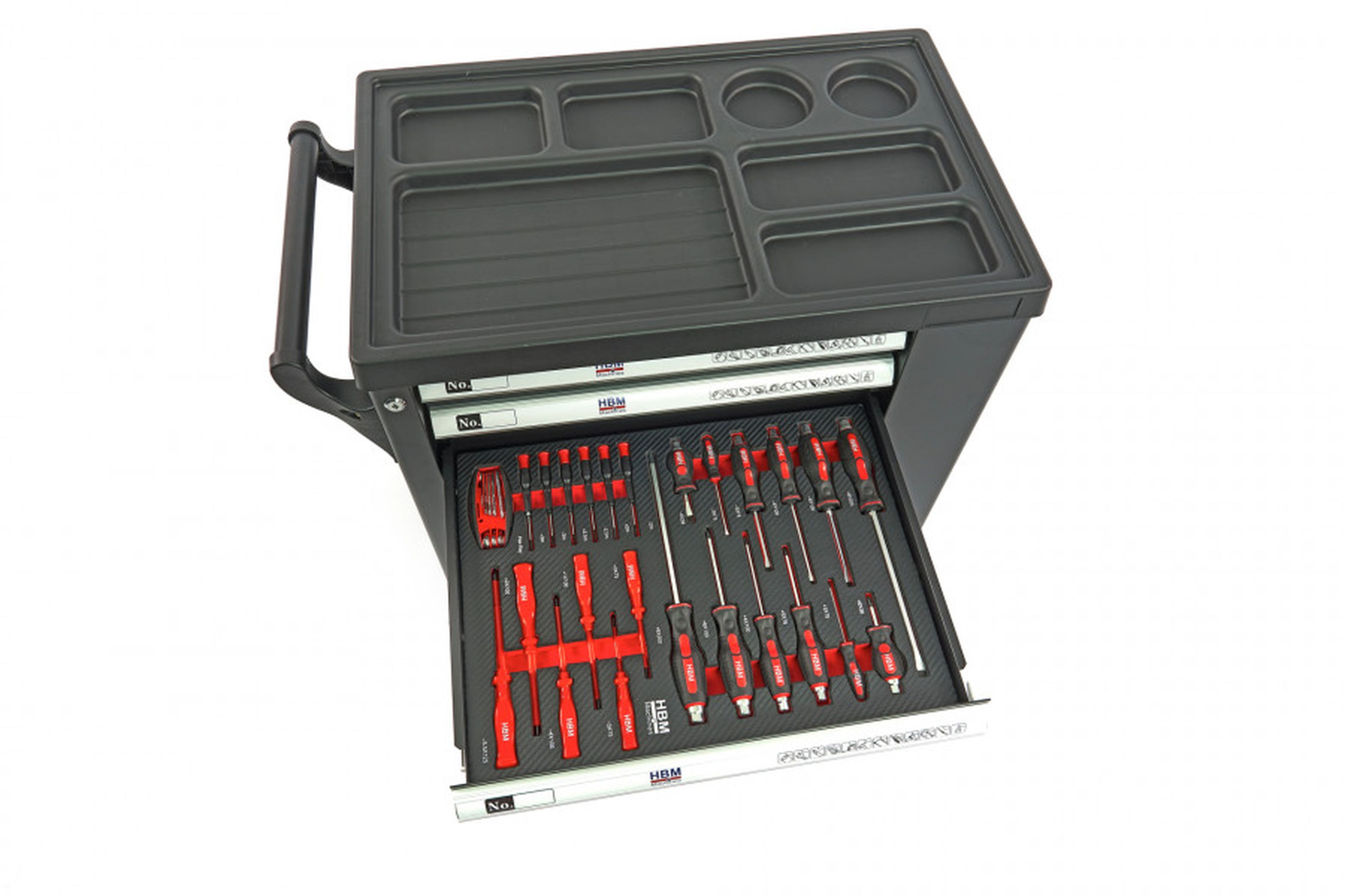Carro de herramientas lleno HBM Premium con puerta - 154 piezas Image 14