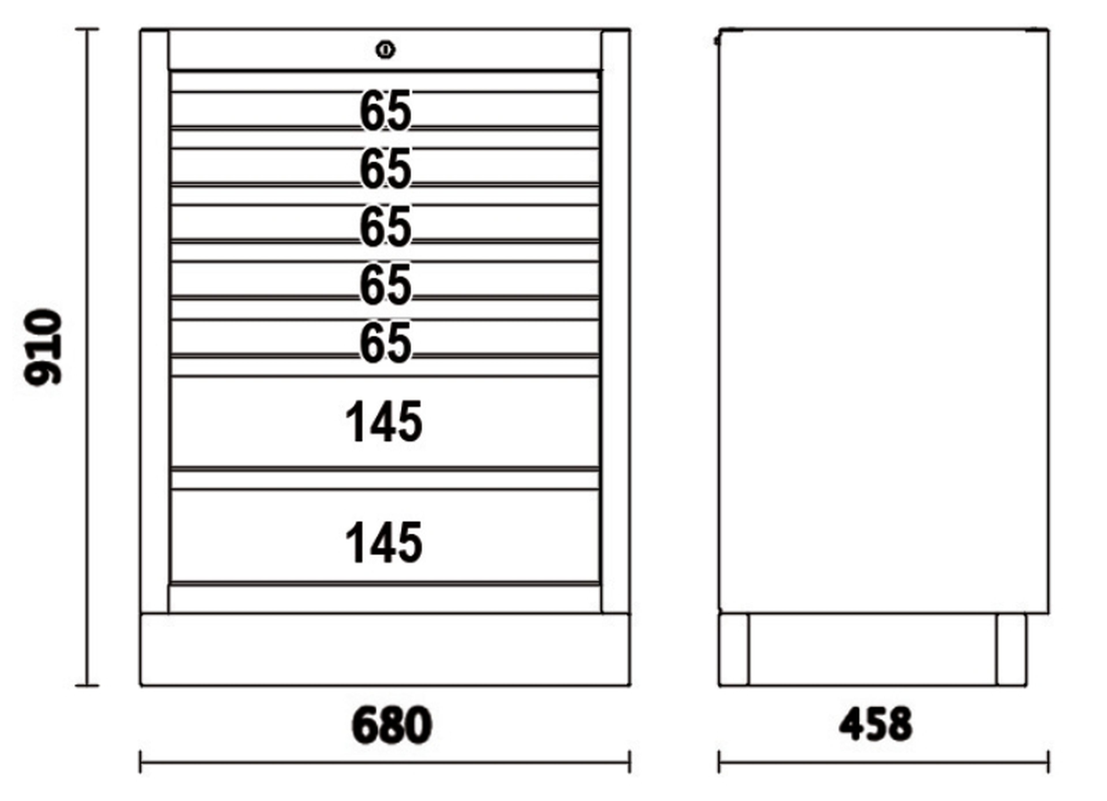 Beta gereedschapskast met 7 laden C45PRO M7 Image 3