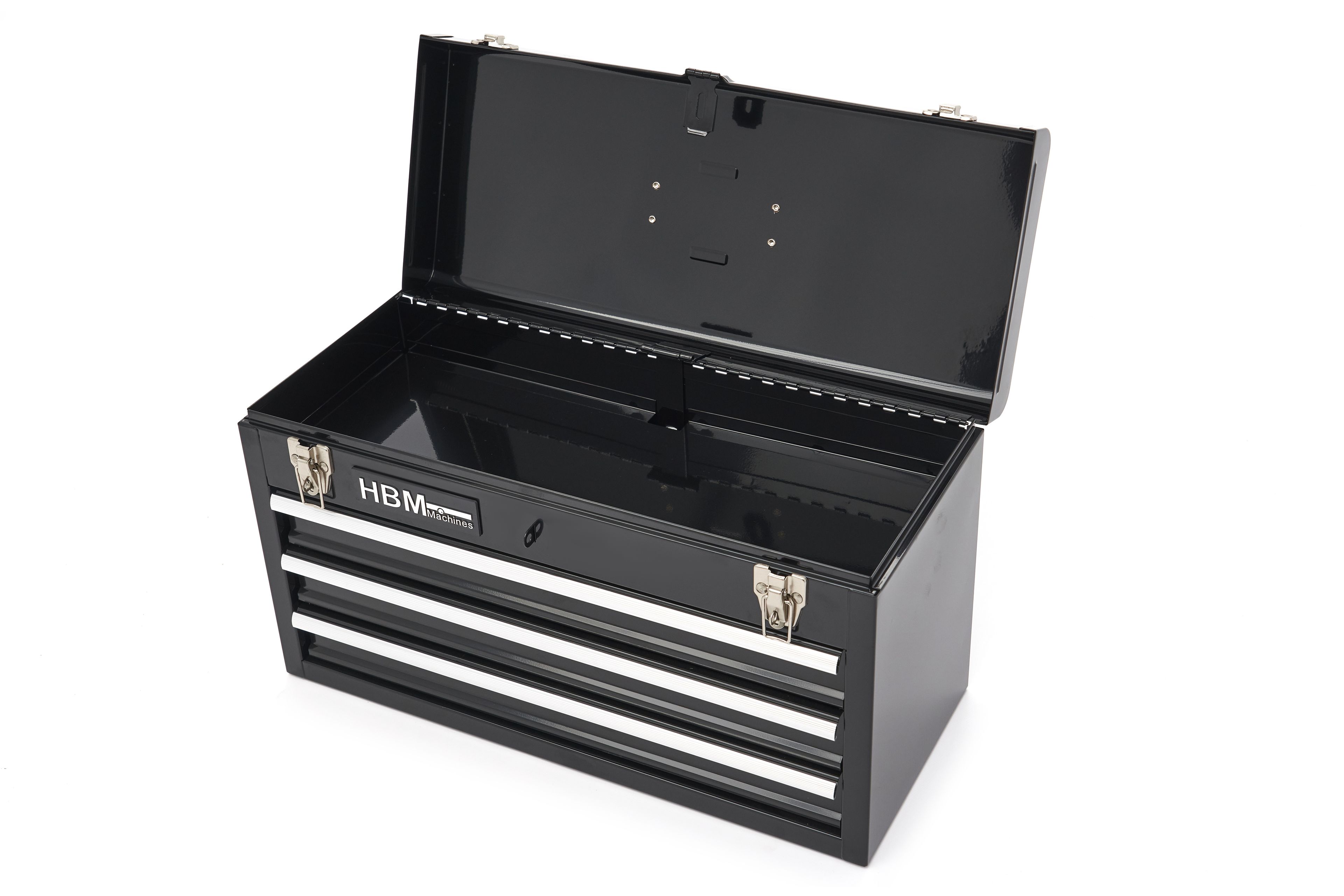 HBM gereedschapskist met 3 laden, zwart Image 3