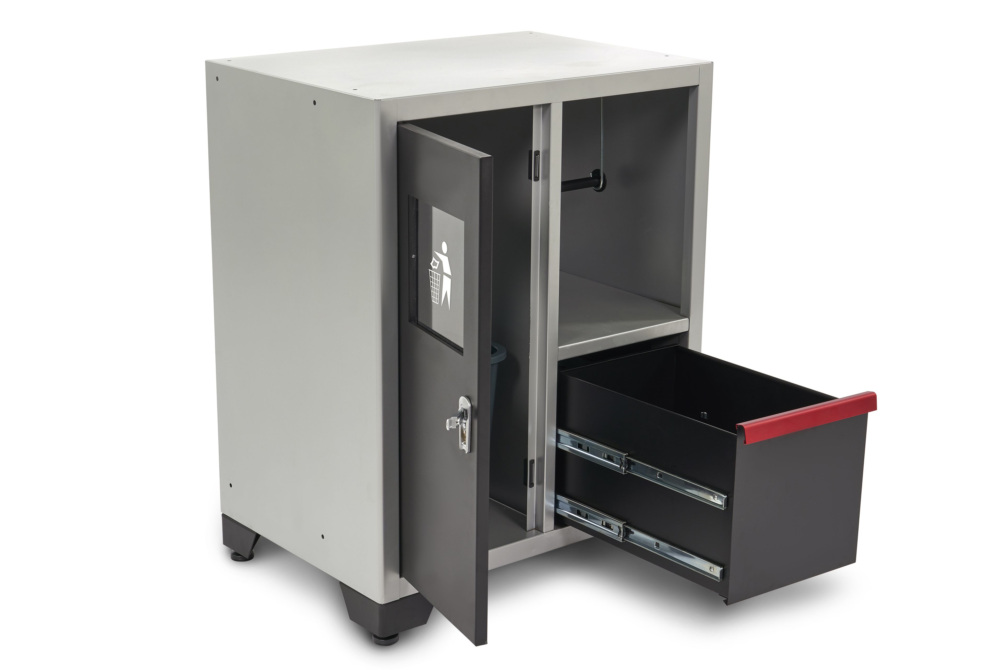 HBM Deluxe Afvalbak en Papierhouder Voor Werkplaatsinrichting Image 9