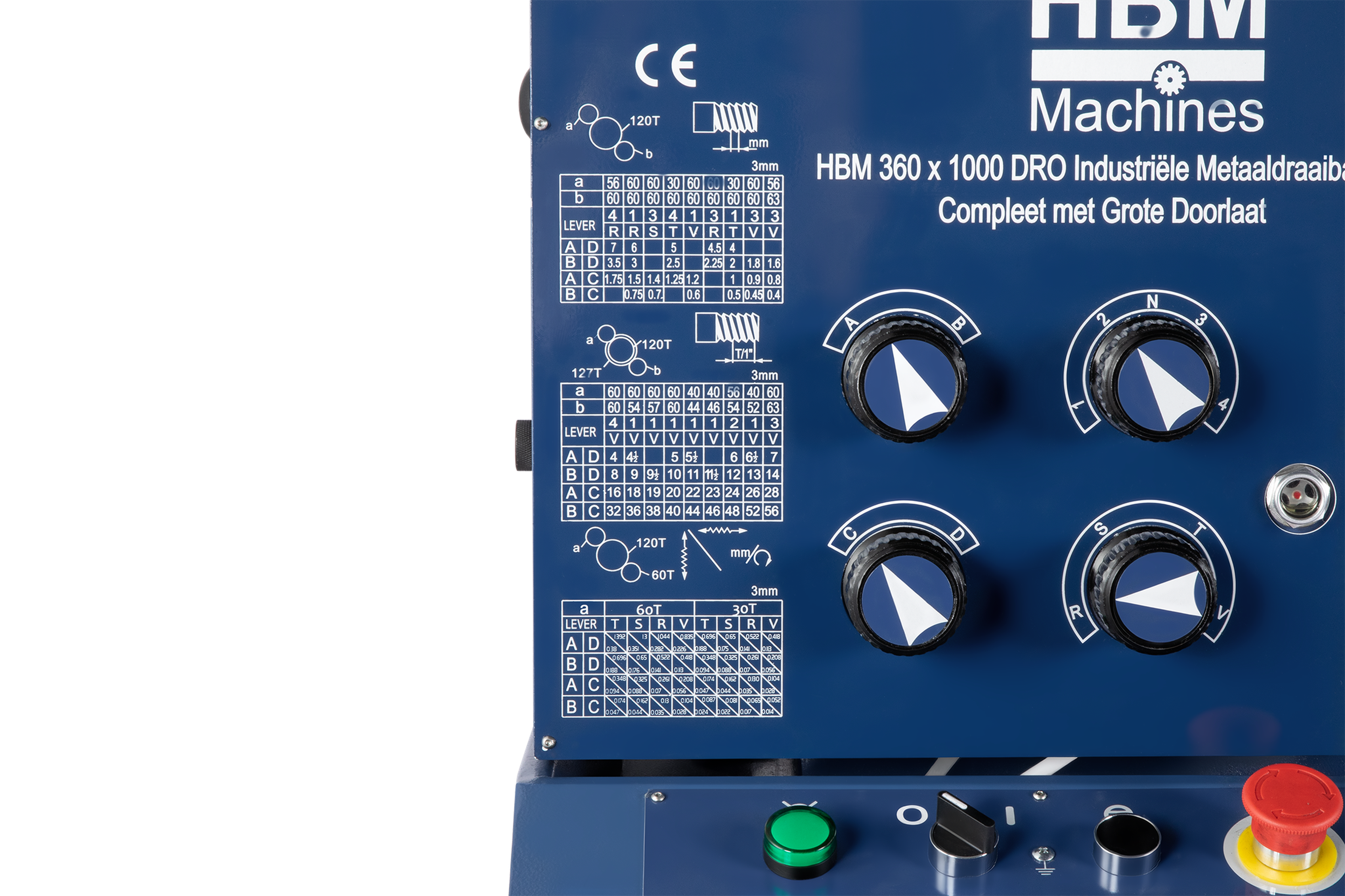 HBM Metalldrehbank 360 x 1000 DRO 400 Volt Image 7