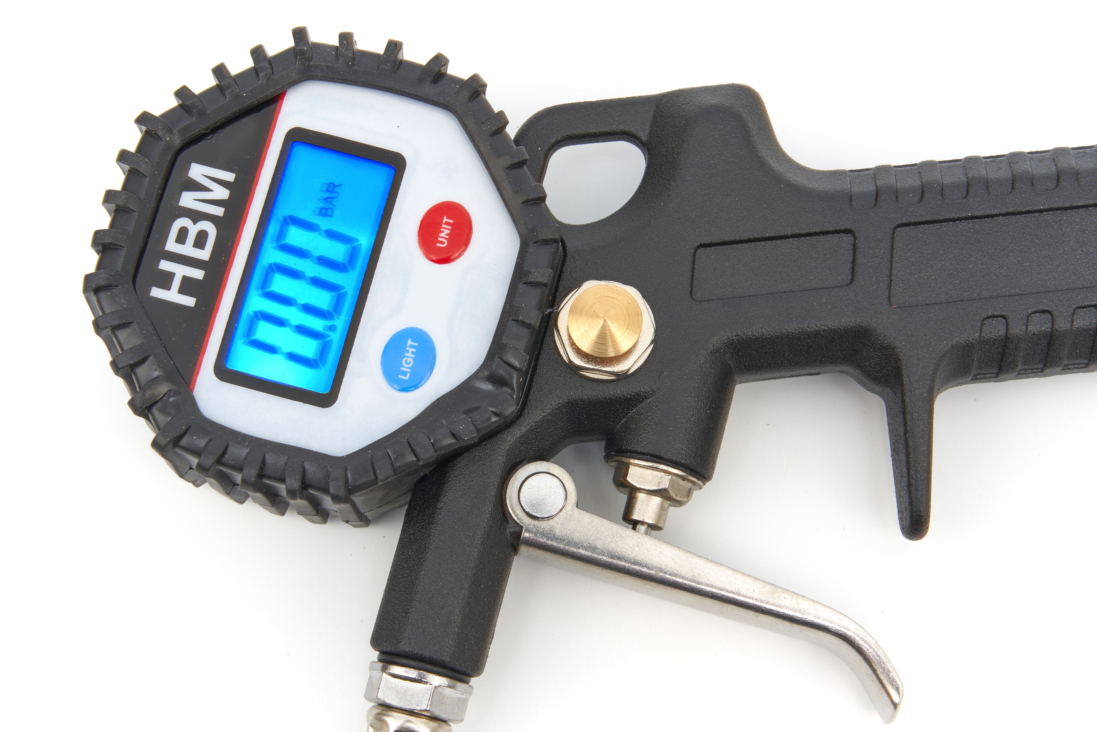 Pompe à pneu numérique HBM Avec écran LCD 0,2 - 13,8 Bar Image 5