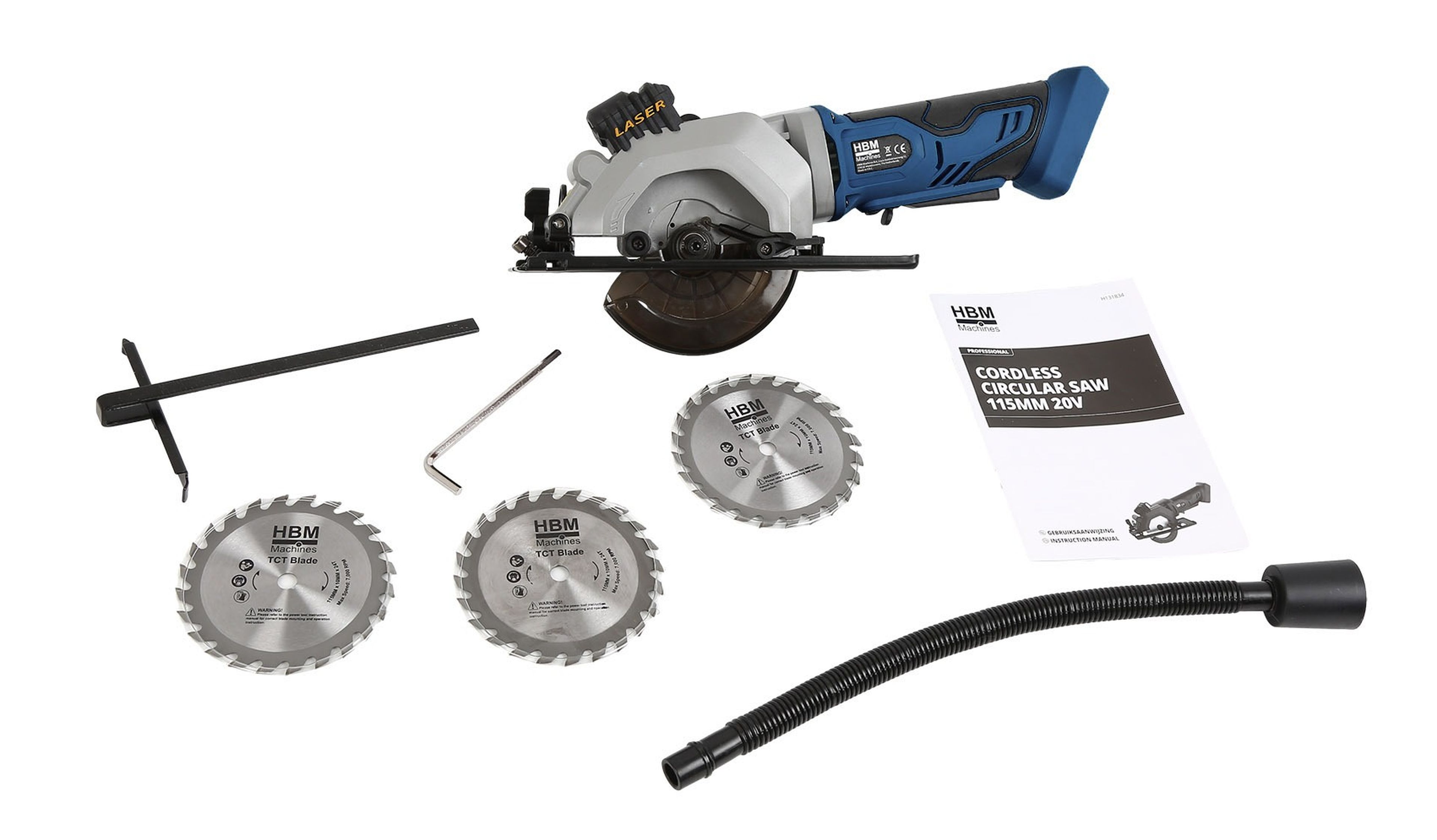 Sierra circular HBM de 115 mm y 20 Voltios Image 12