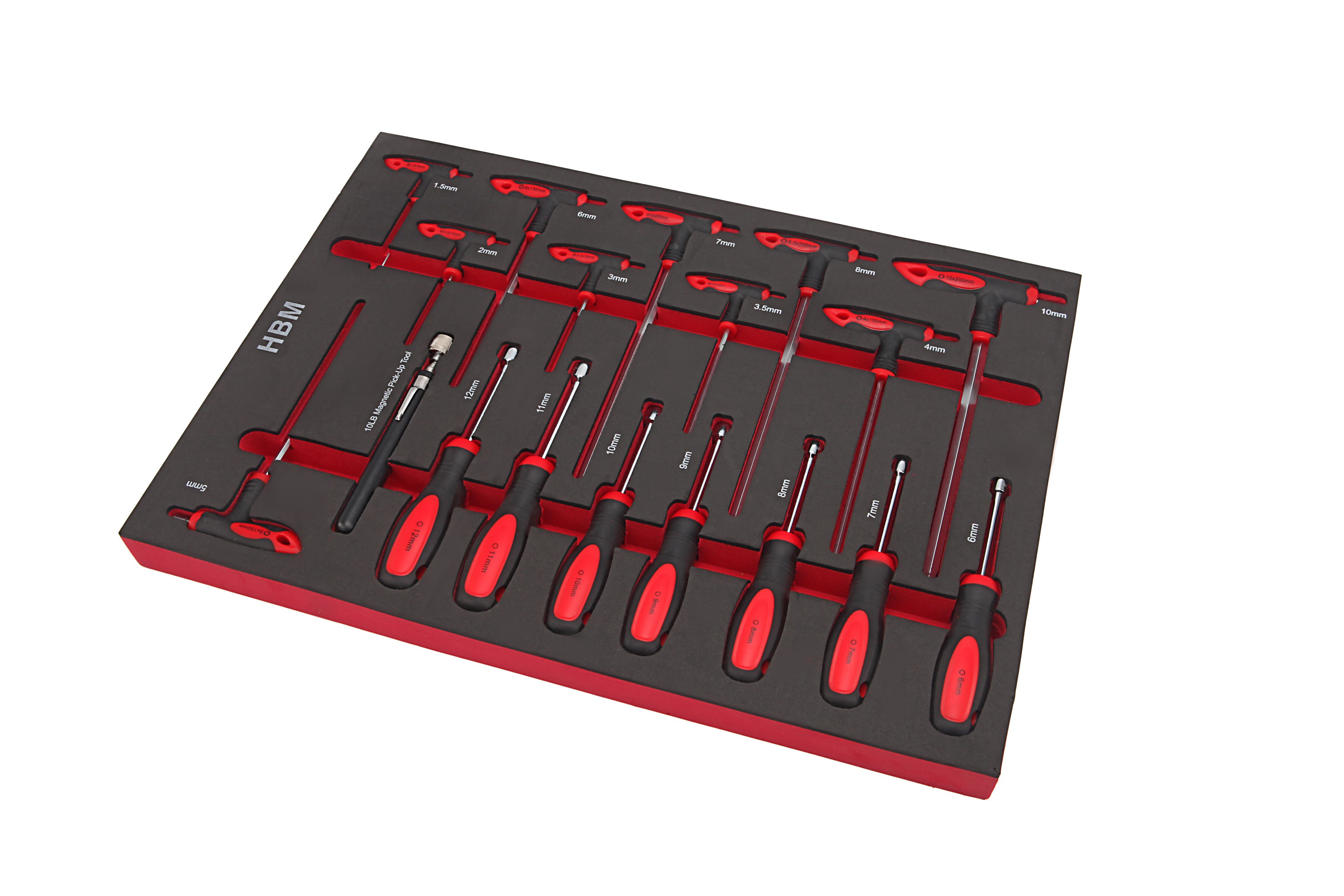 HBM professionele deluxe gevulde gereedschapswagen, 283 delig Image 17