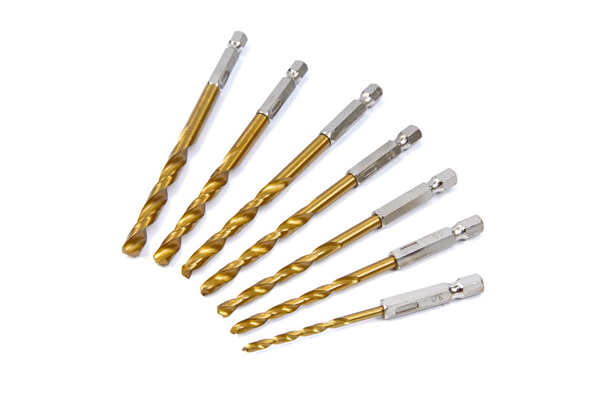 Juego de brocas HBM de 7 piezas de 3 a 6,5 mm