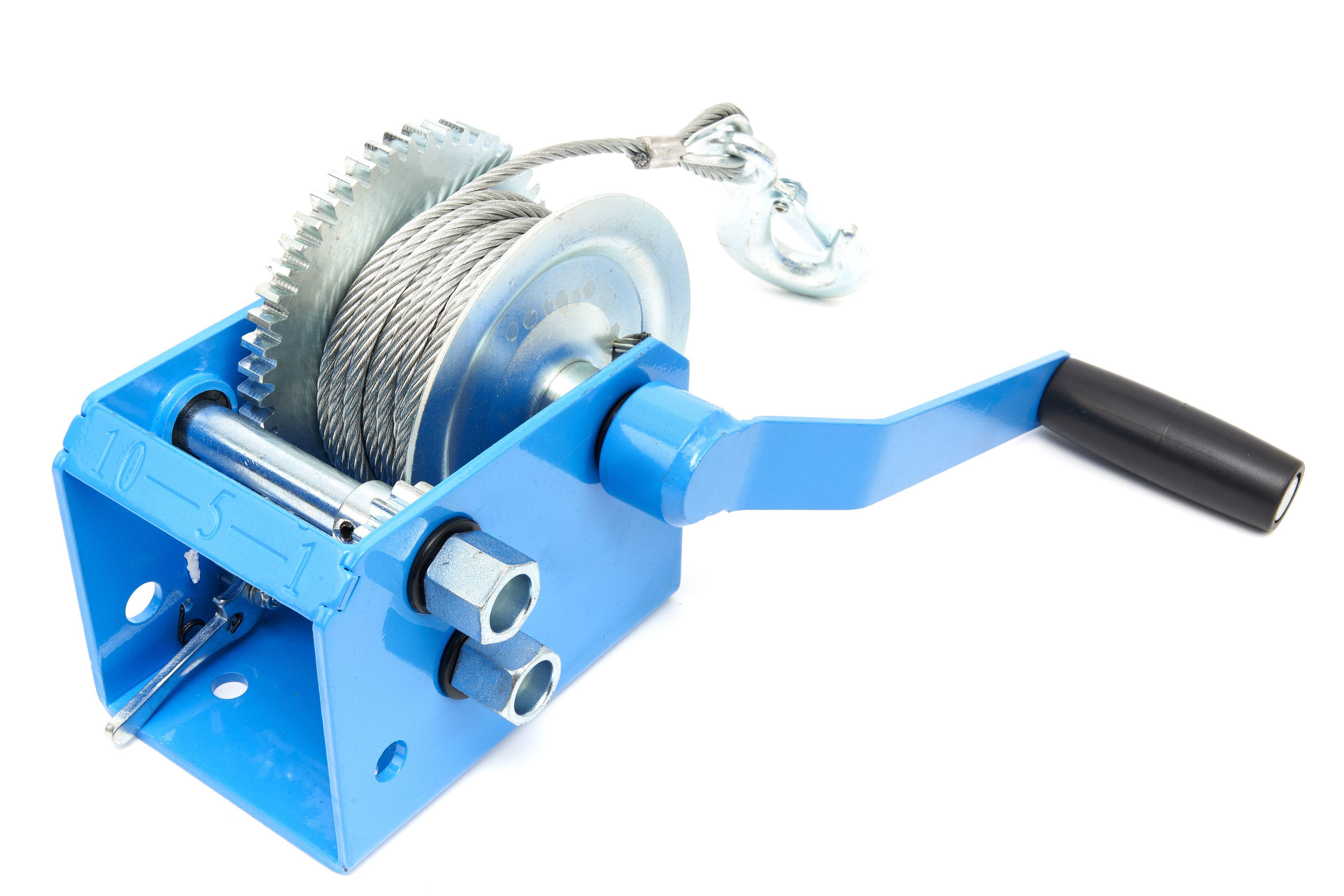 HBM 1130 Kg. Professionele Mechanische Lier met 7,6 Meter Staalkabel Image 5