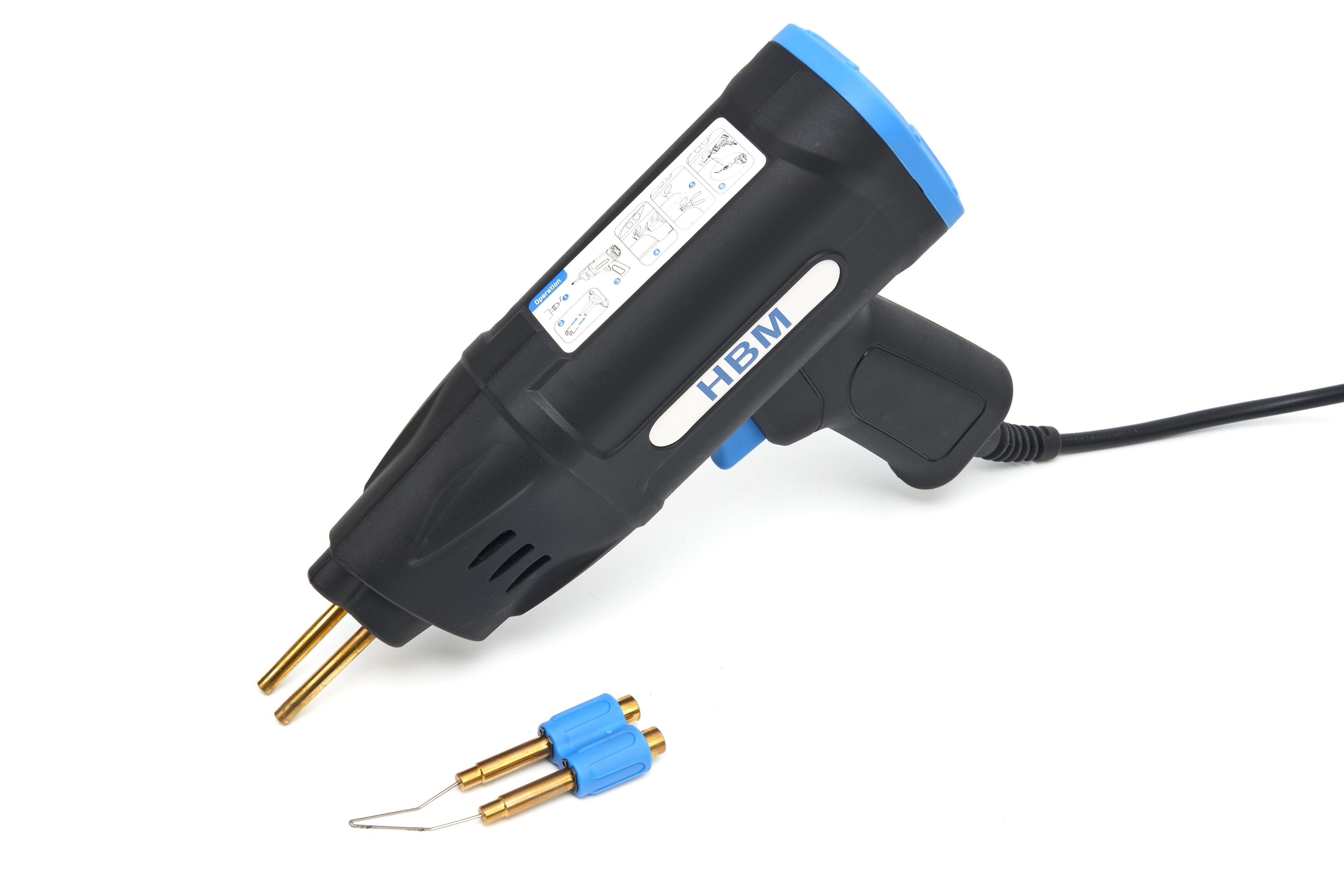 Agrafeuse à chaud professionnelle HBM 75 Watt, soudeuse plastique, kit de réparation de pare-chocs Image 3