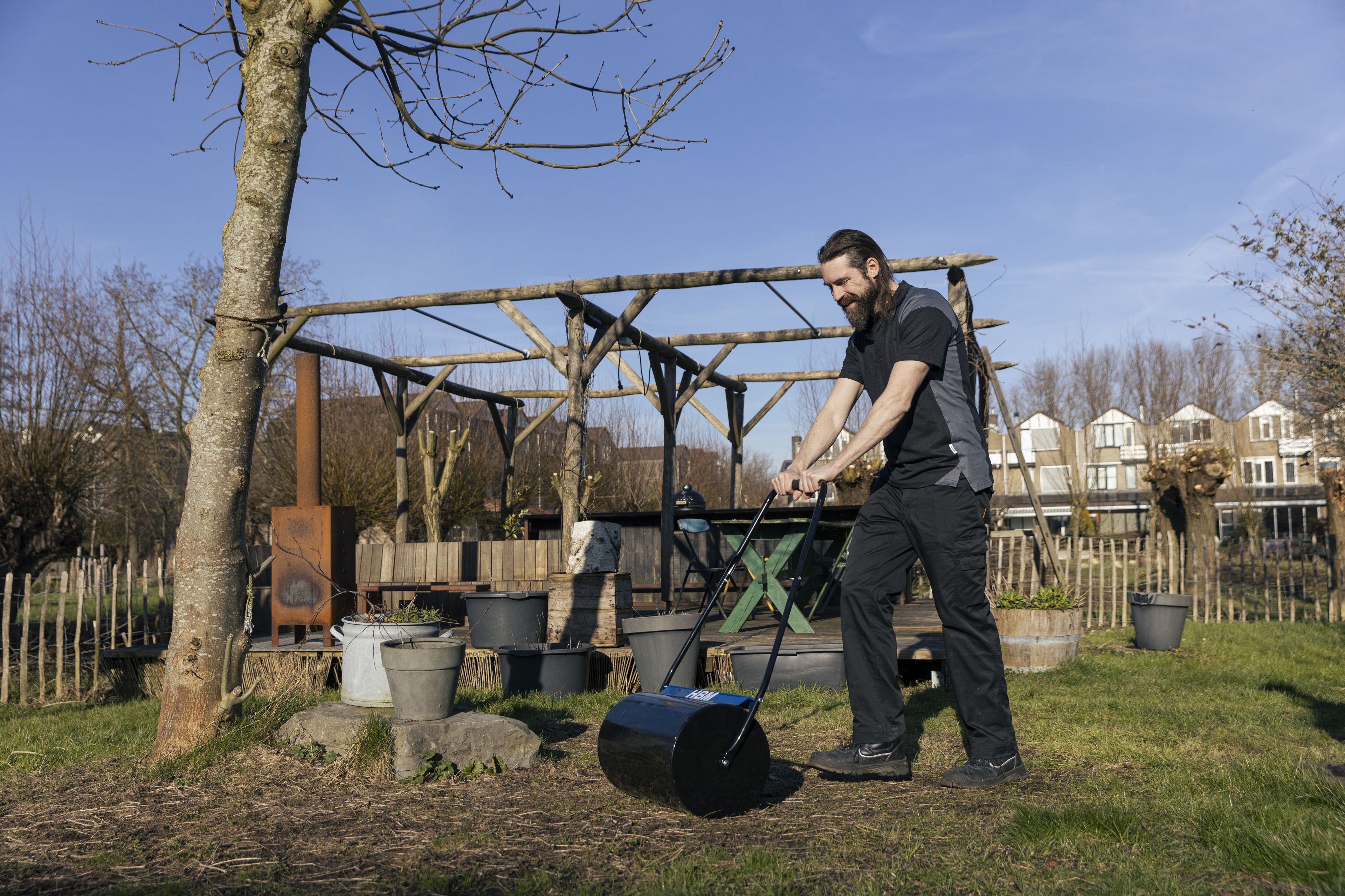 HBM 500 x 315 mm Gazonwals / Tuinwals / Graswals Image 5