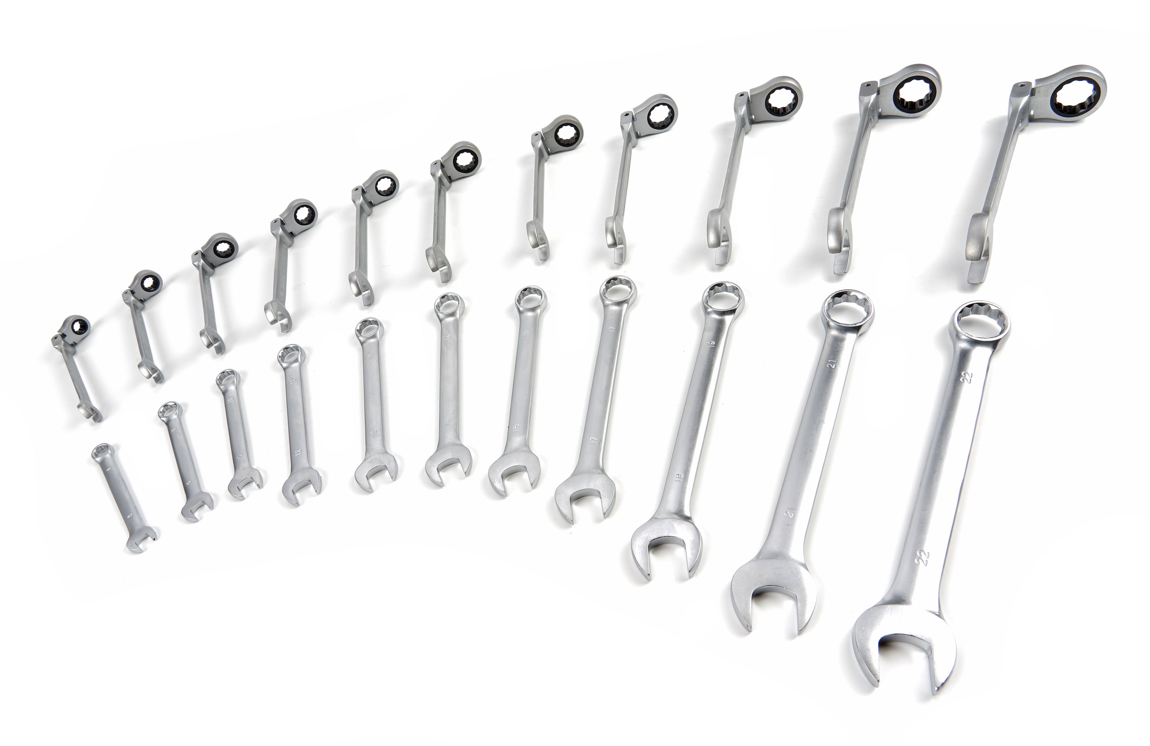 Conjunto de llaves de anillo de 22 piezas HBM con inserción de espuma de carbono para carrito de herramientas Image 6