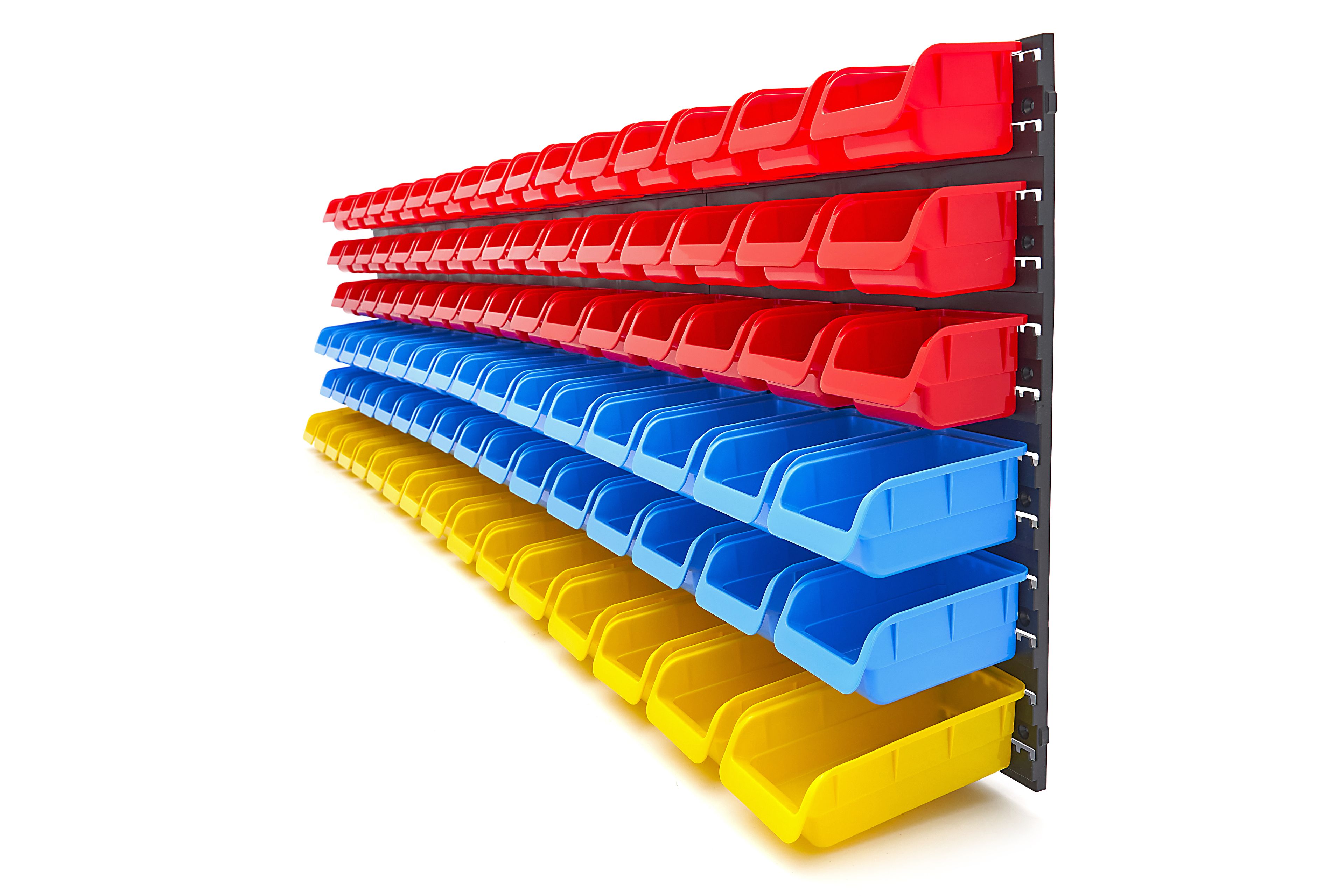 HBM Panel de Herramientas de 100 Piezas 96 Cajas de Almacenamiento en 3 Tamaños Image 4