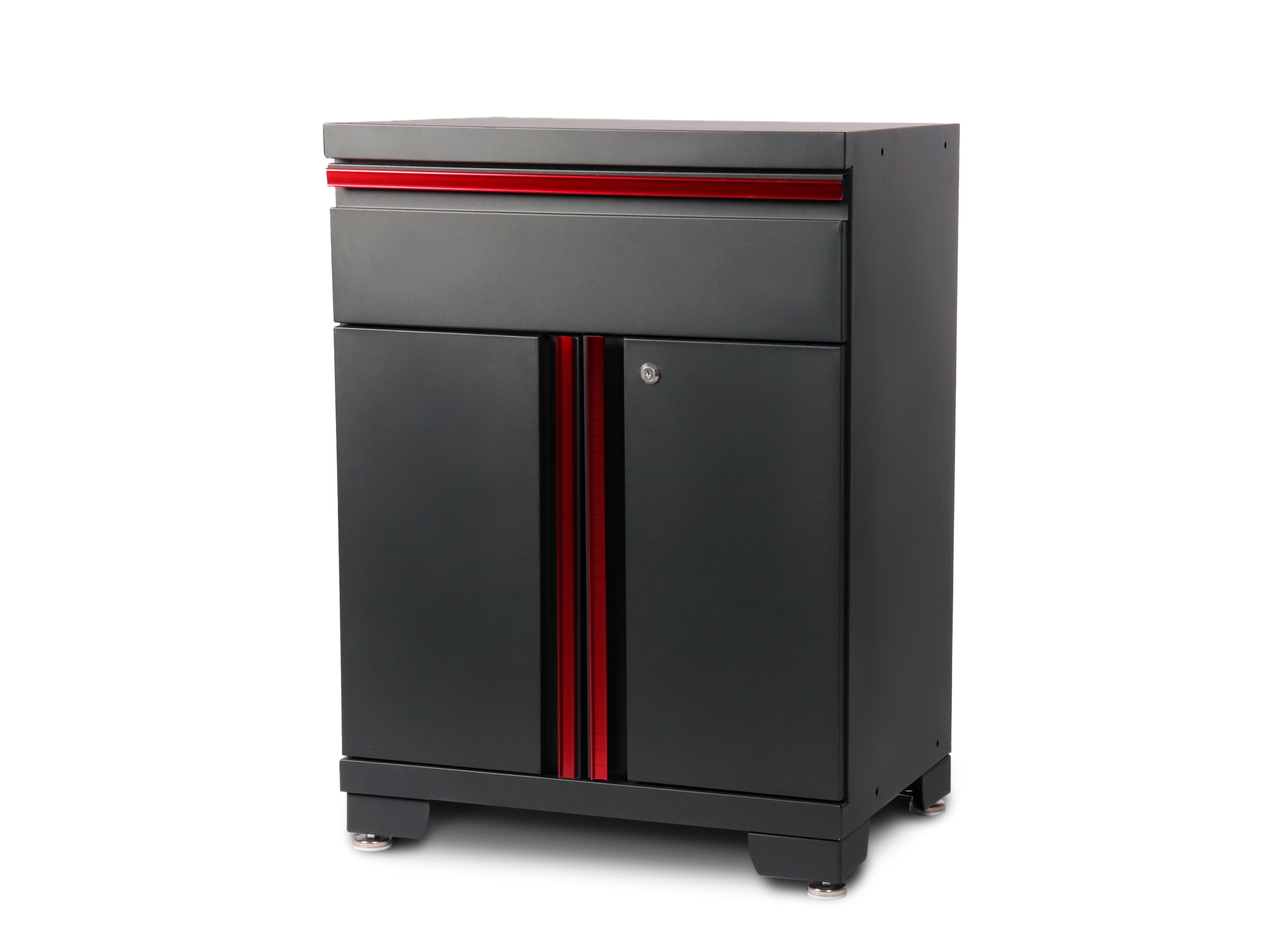 Sistema di lavoro modulare HBM, 12 pezzi, nero e rosso Image 6