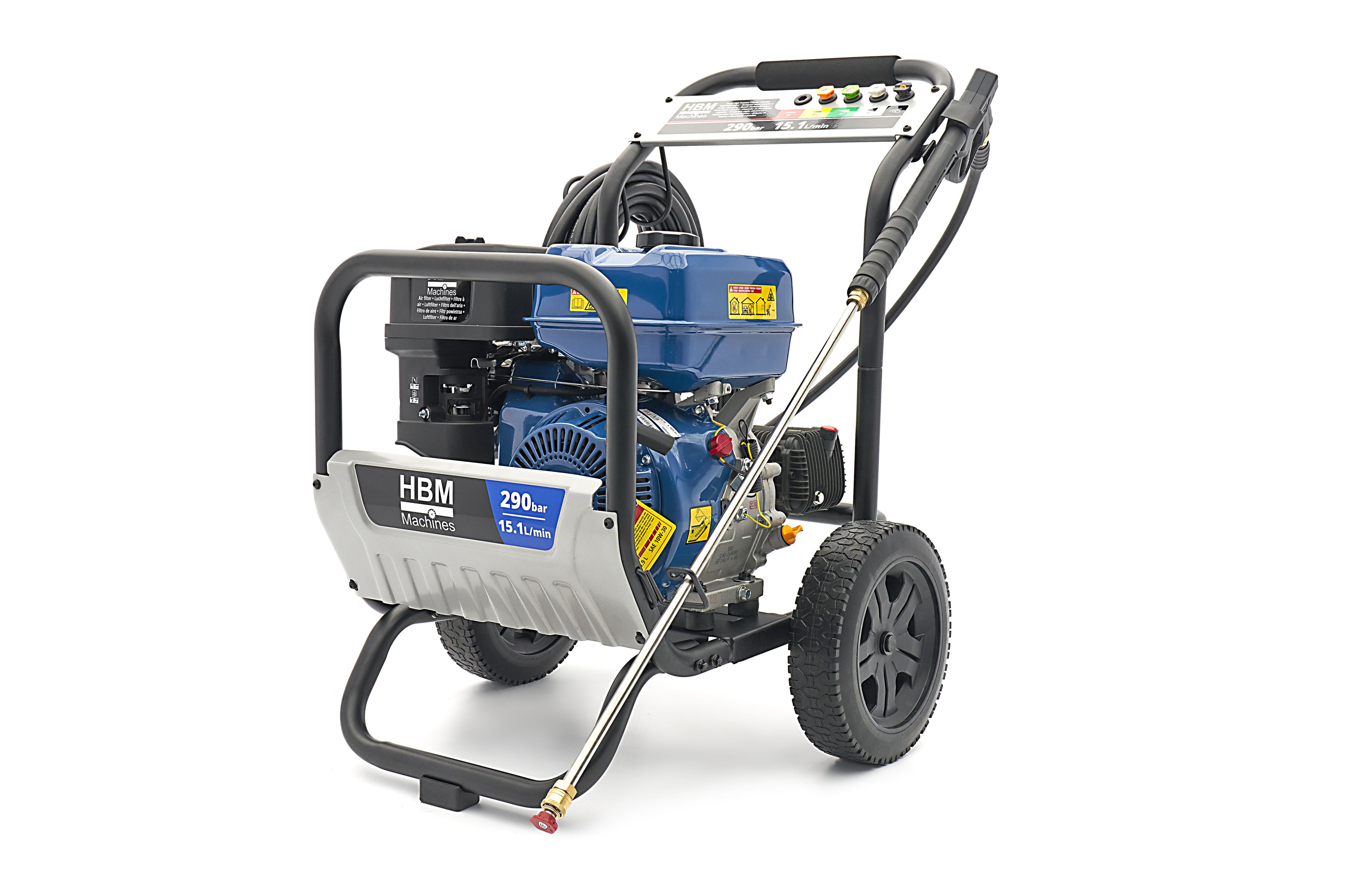 HBM benzine hogedrukreiniger 290 bar 15,1L/min 459cc