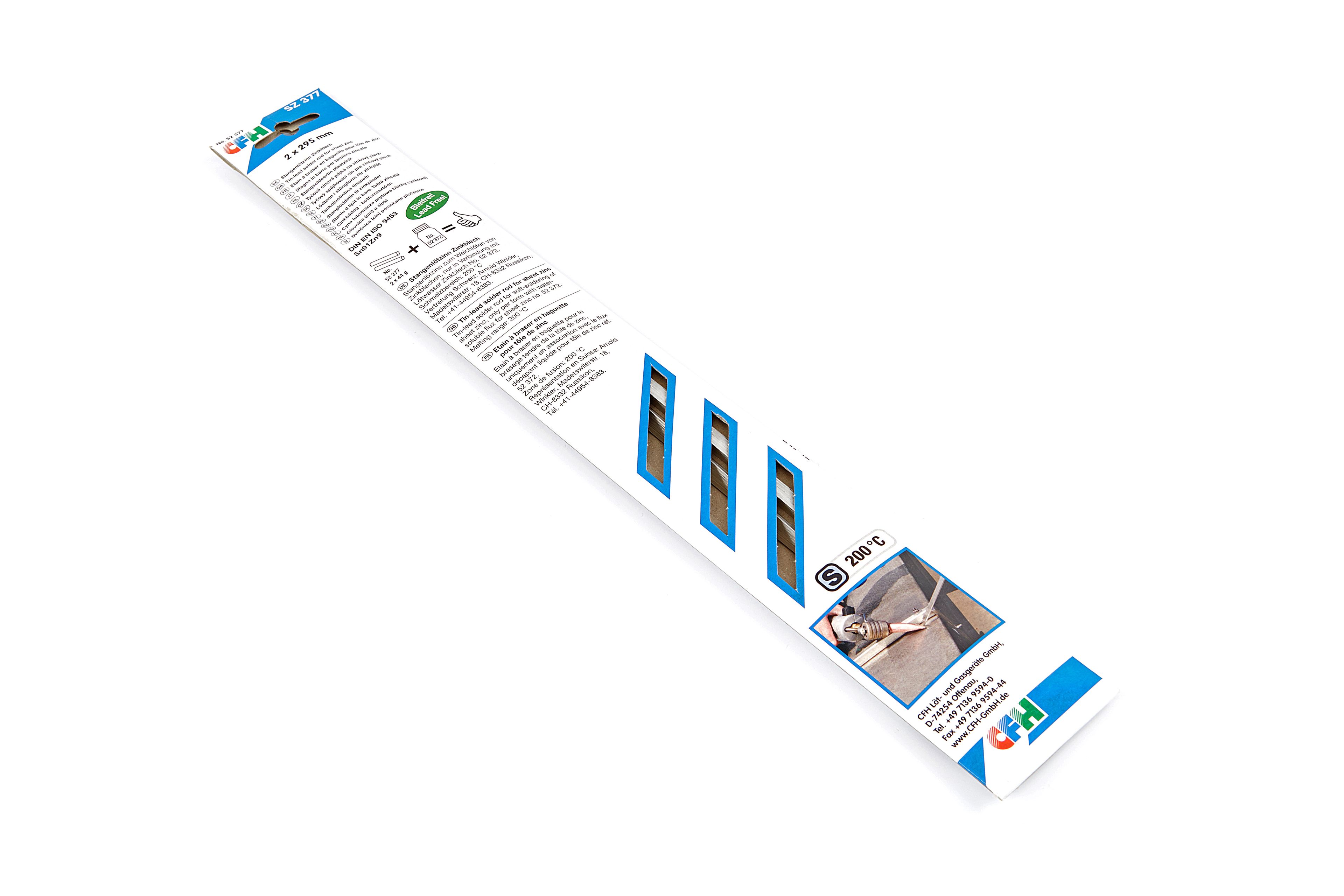 CFH Staafsoldeer bladzink SZ 377 loodvrij 2 Stuks Image 2