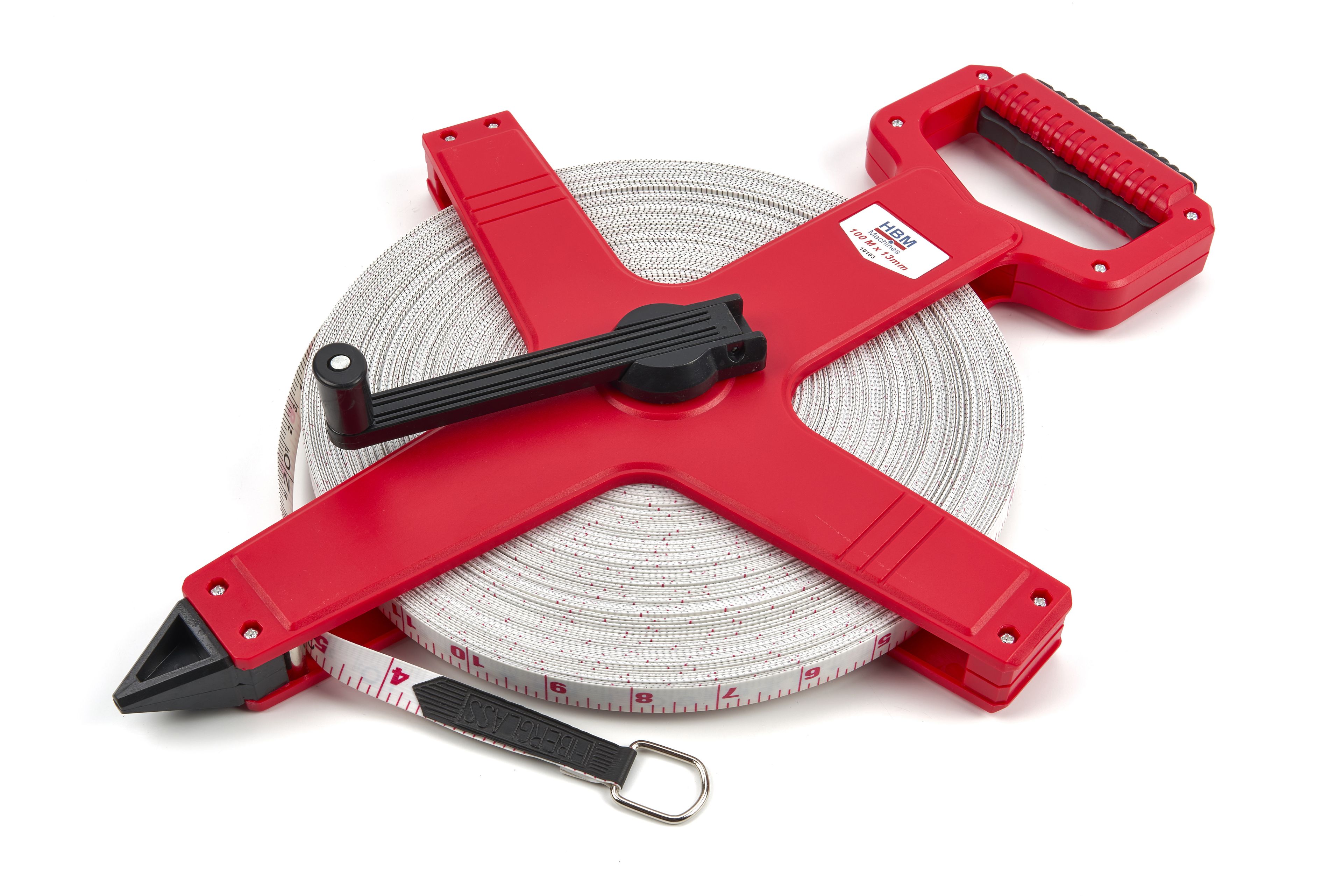 HBM 100 m x 13 mm Glasfaserbandmaß, Maßband, Vermesser Image 2