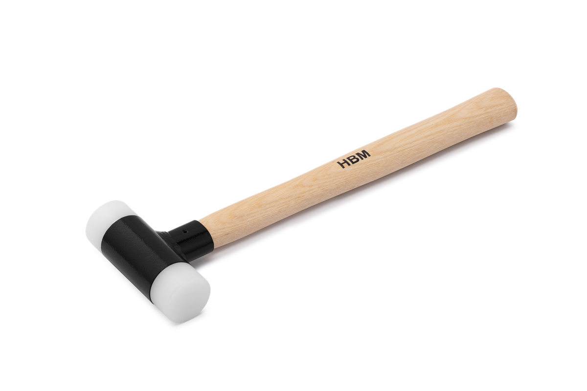 HBM Nylon-Montagehammer 35 mm, Holzstiel