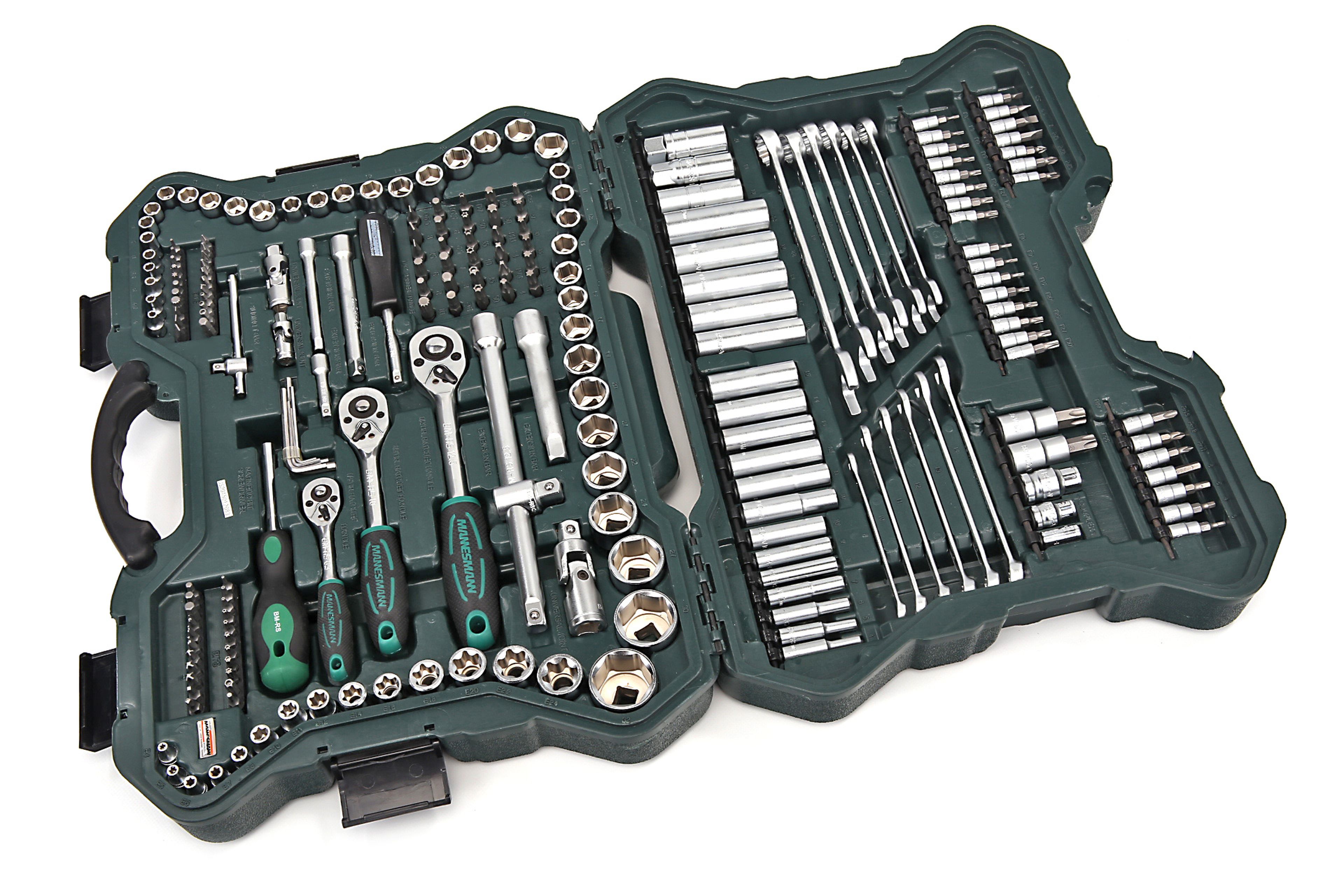 Mannesmann 215er Satz Steckschlüssel 1/4 inch - 3/8 inch - 1/2 inch - 98430 Image 4