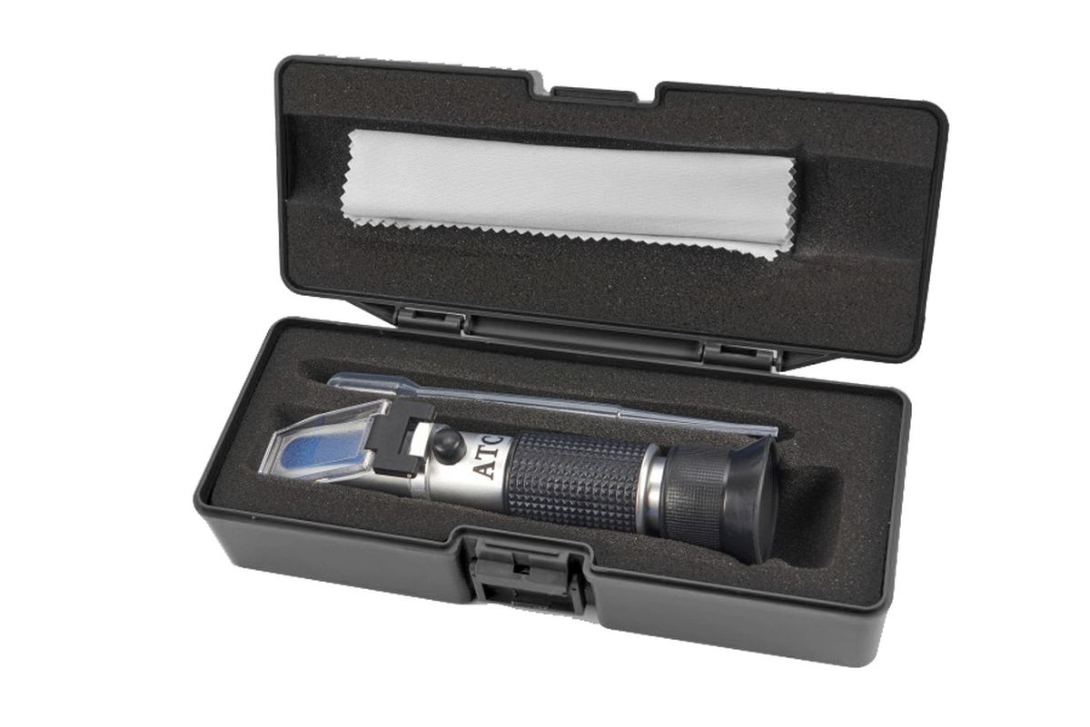 HBM refractómetro para ácido de batería, AdBlue® y refrigerante