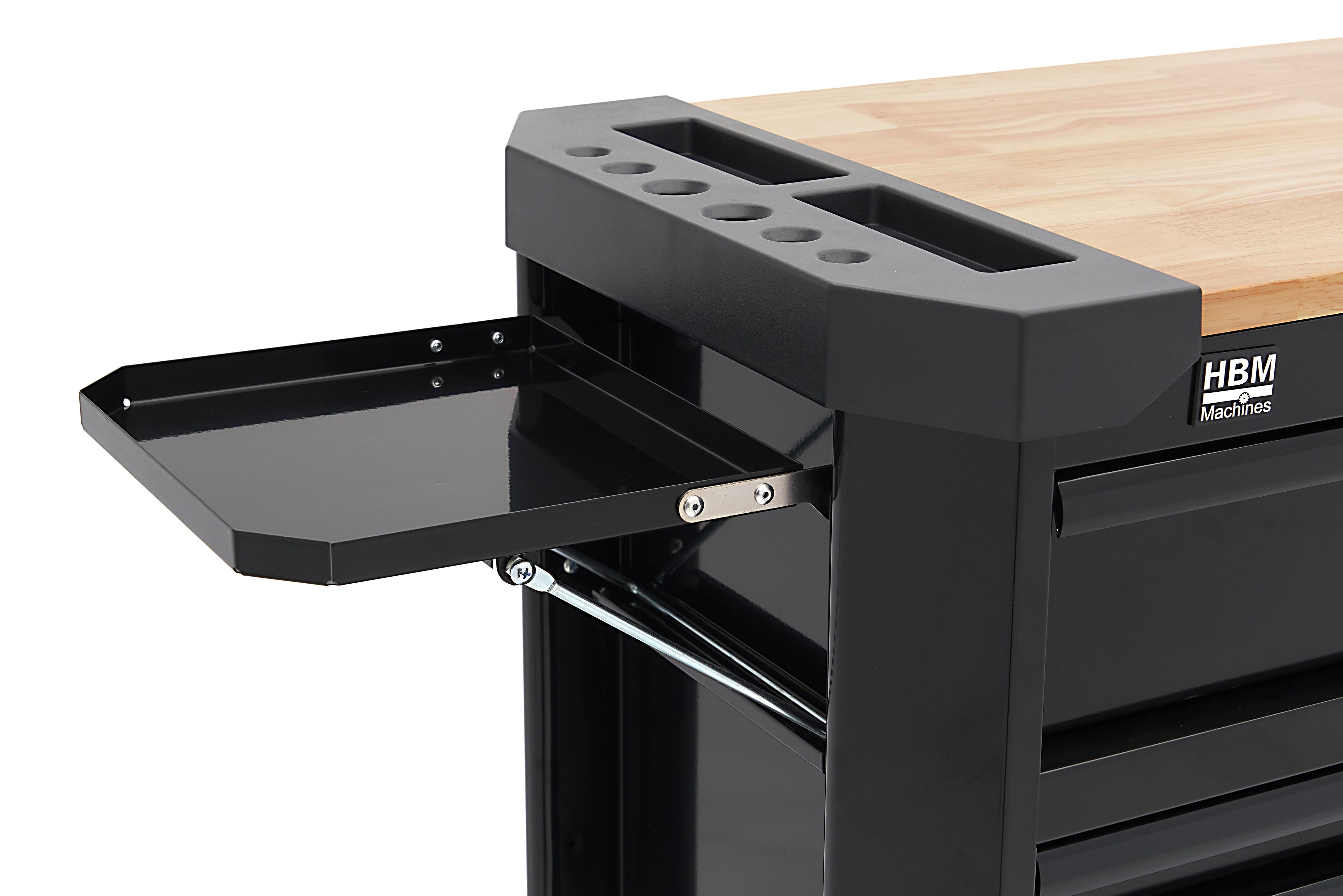 Carro de herramientas HBM de 11 cajones 109 cm negro Image 14