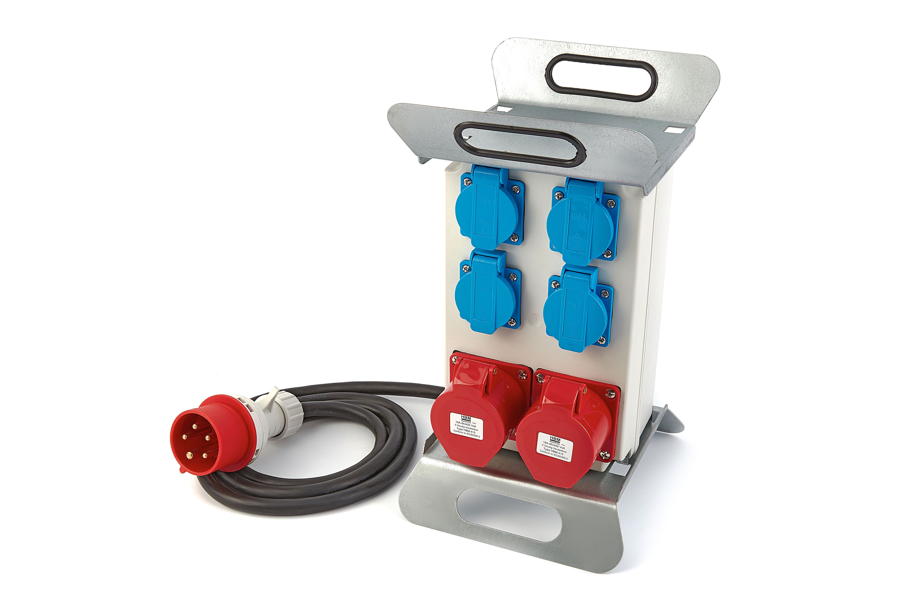 HBM 2 x 400 Volt en 4 x 230 Volt Verdeelblok - Randaarde Image 2