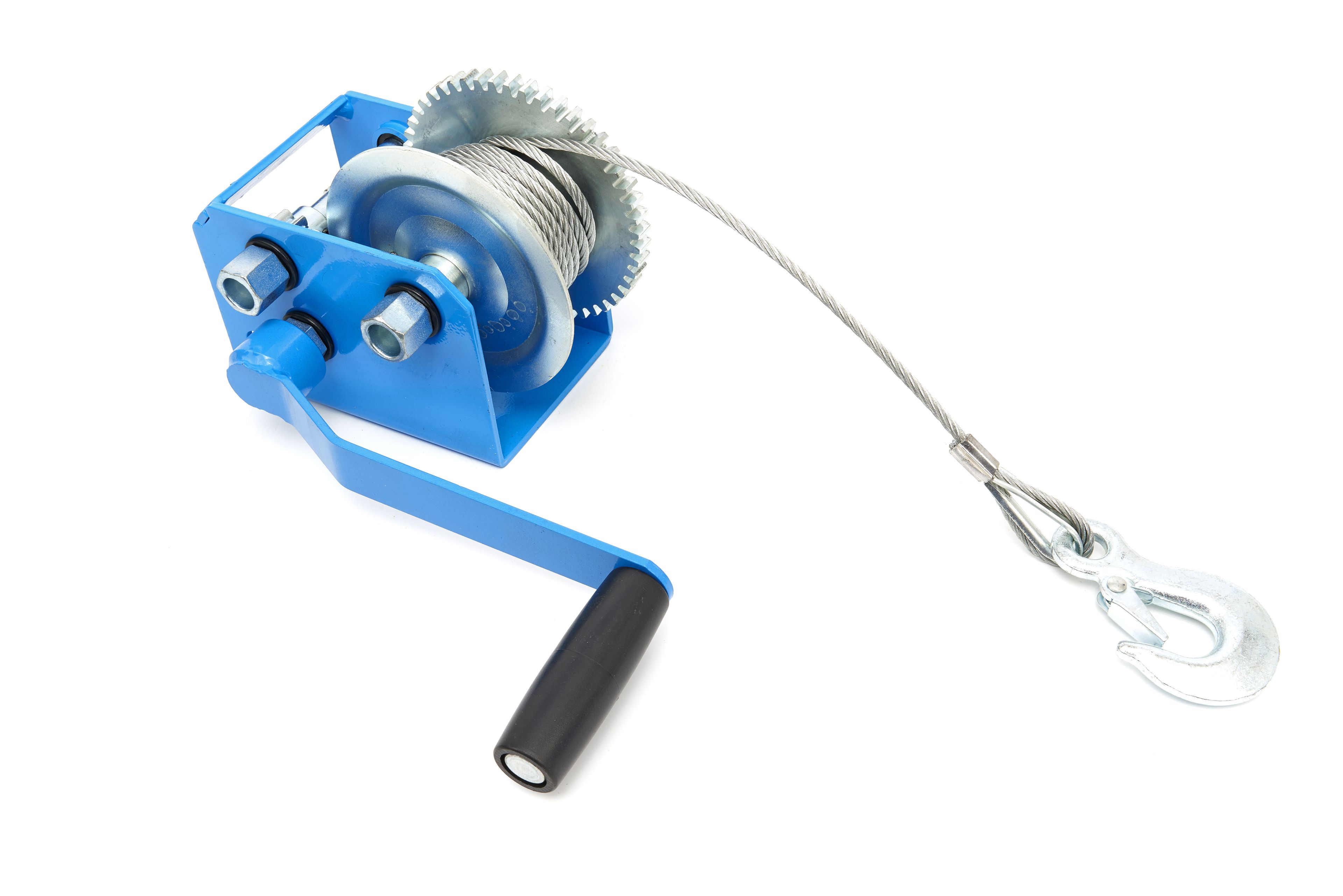 HBM 1130 Kg. Professionele Mechanische Lier met 7,6 Meter Staalkabel