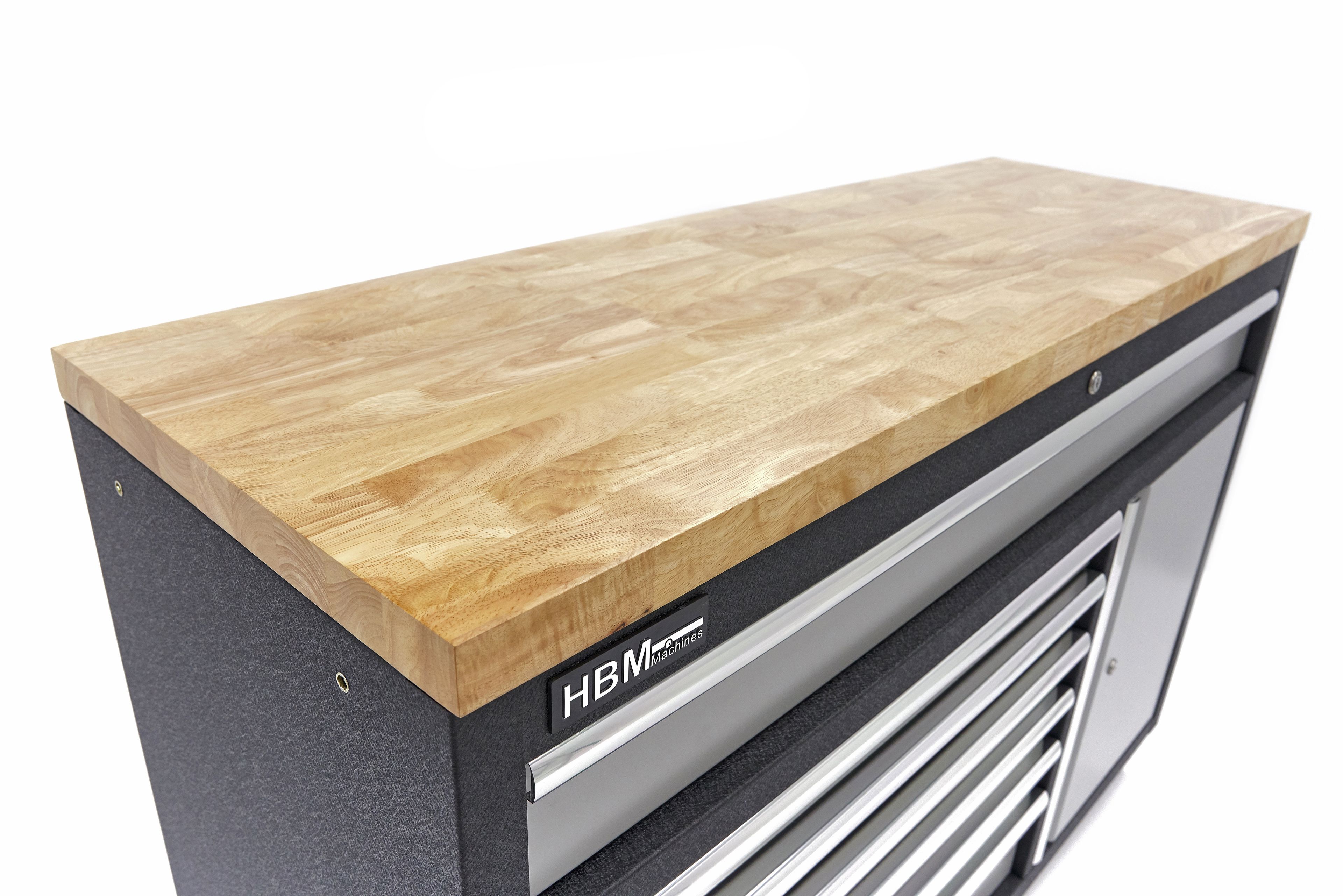 HBM 7 cassetti 132 cm. Armadio portautensili professionale, banco da lavoro con porta per attrezzatura da officina Image 19