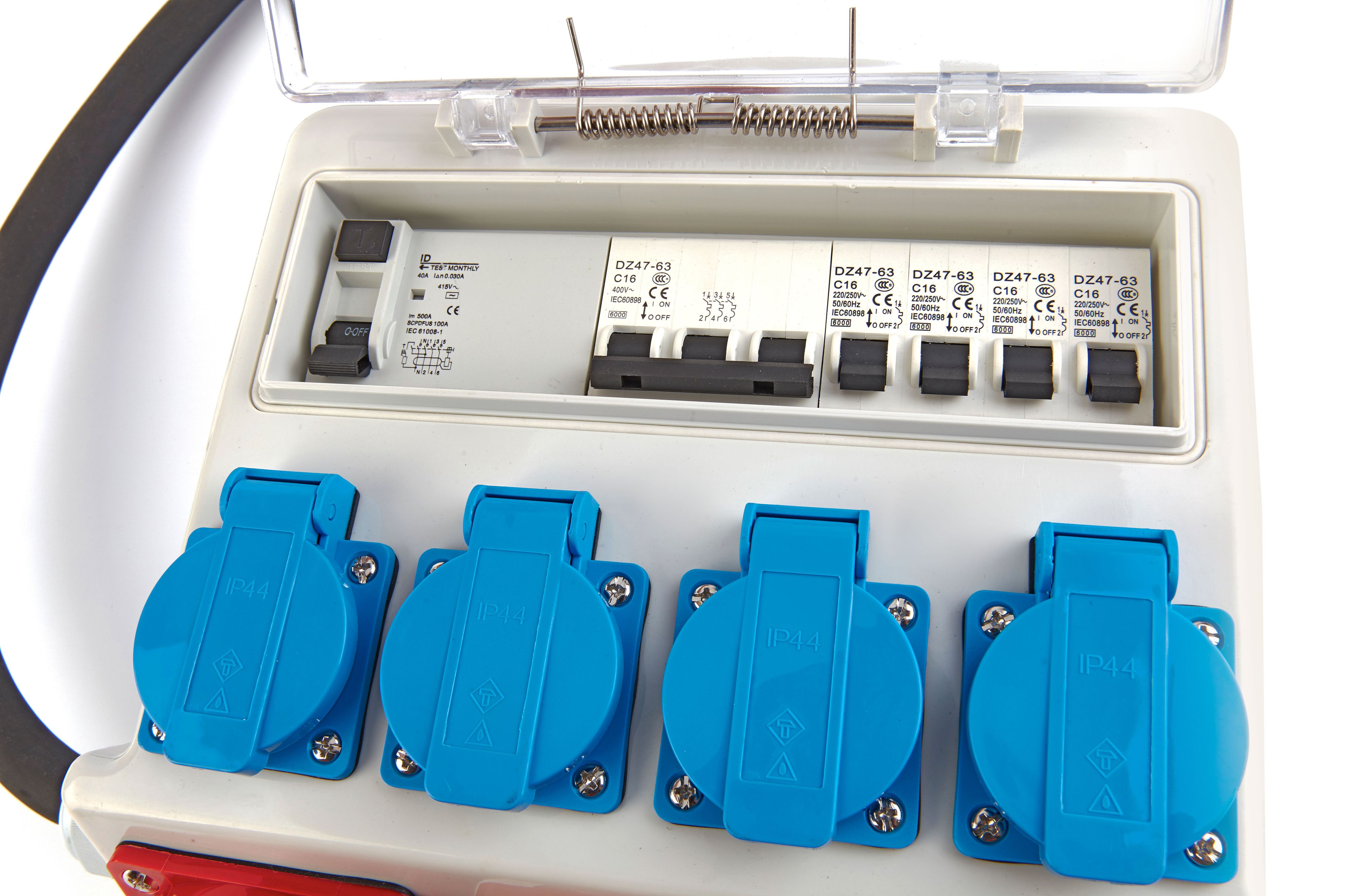 HBM 3 x 400-Volt- und 4 x 230-Volt-Verteiler / Wandverteiler - geerdet Image 7