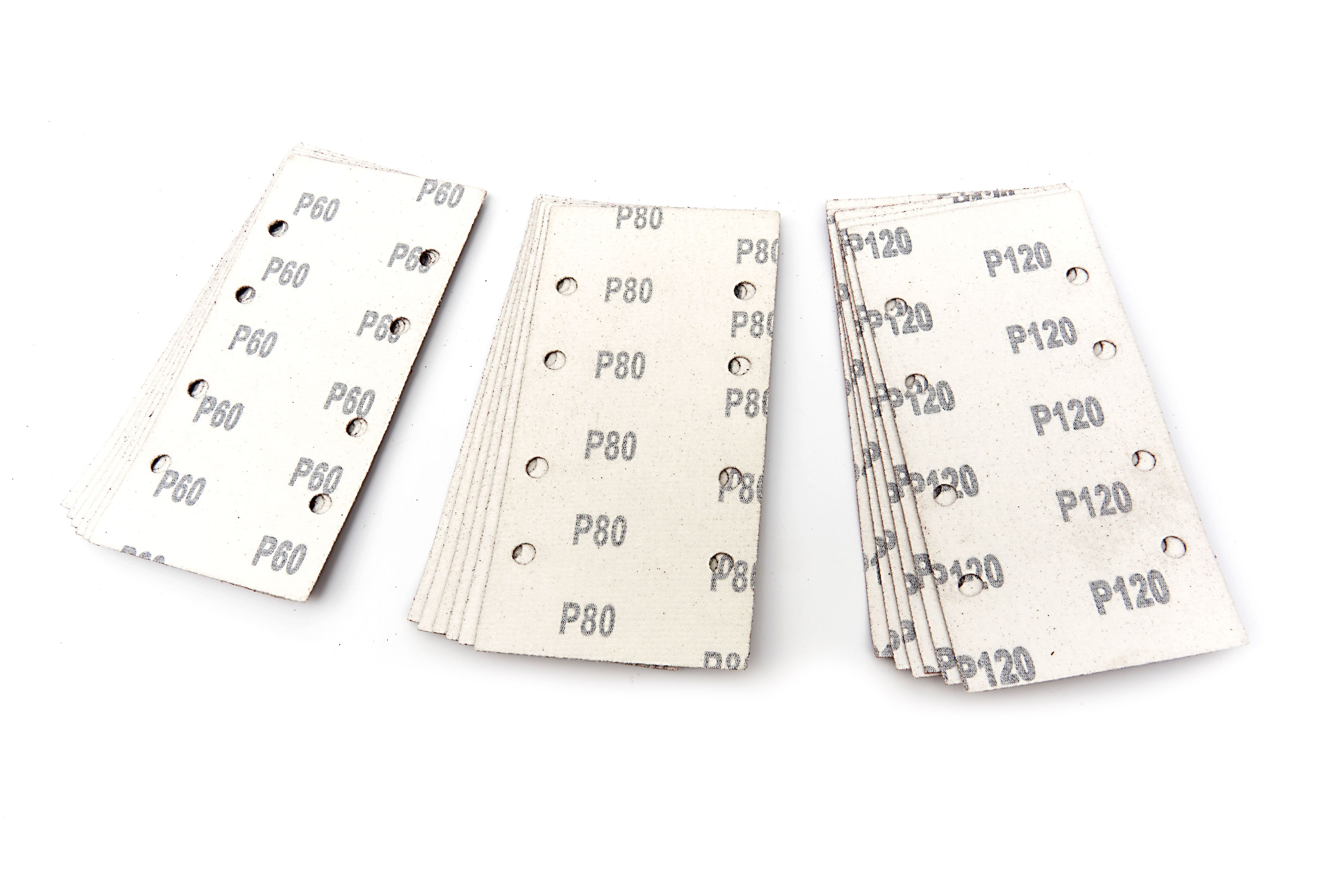 HBM Schleifpapier 90 x 187 mm K60, K80, K120, 18 Stück Image 3