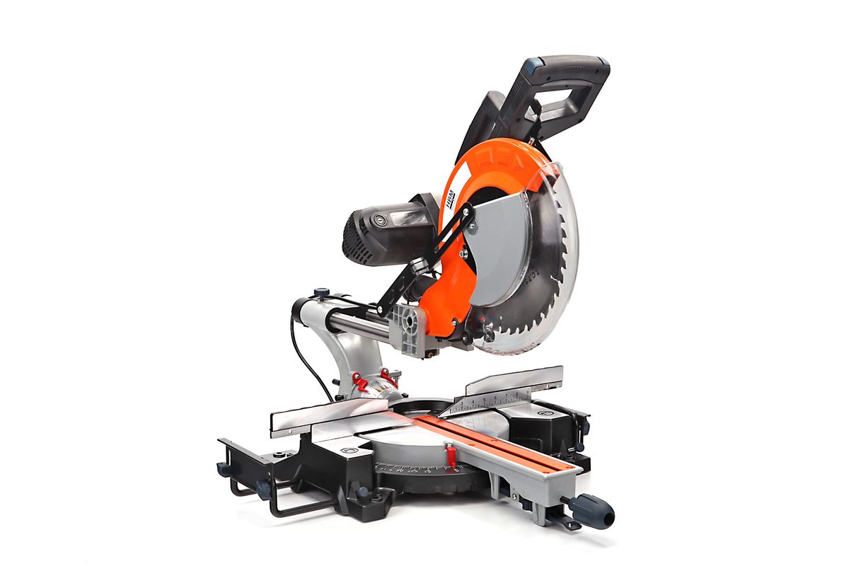 HBM 340 x 90 mm Sierra radial, sierra ingletadora, sierra de tracción con láser