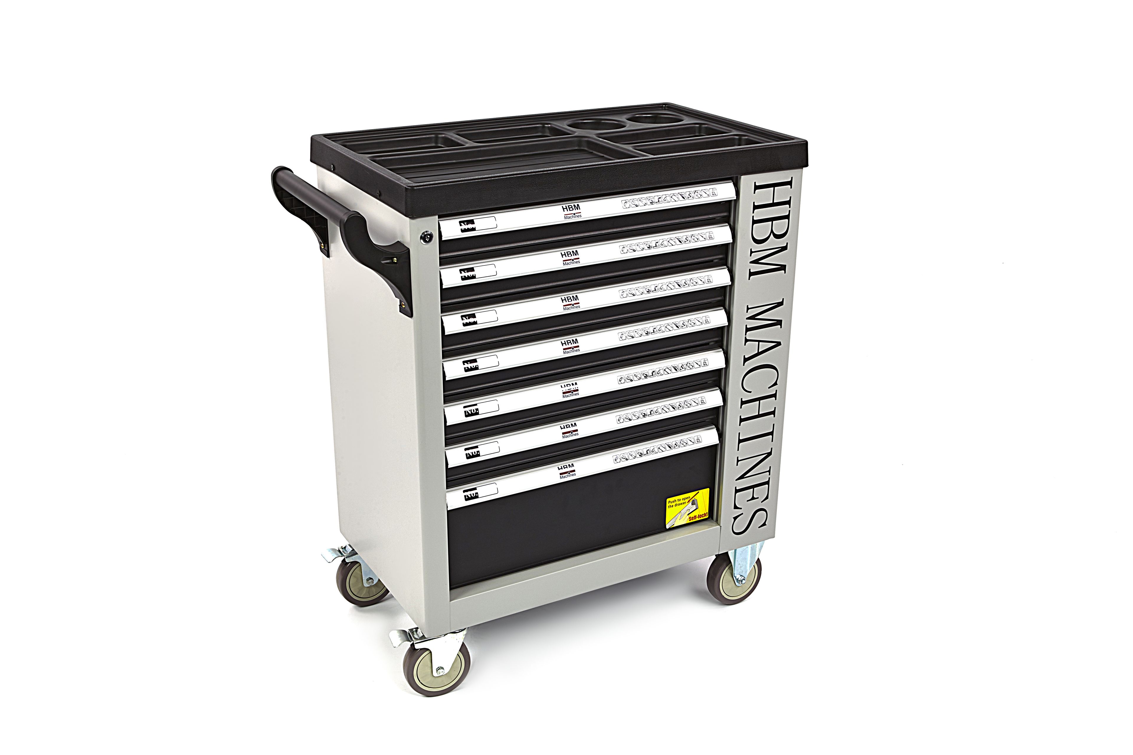 HBM gefüllter Werkstattwagen 245-teilig metrische Größen, schwarz Image 30
