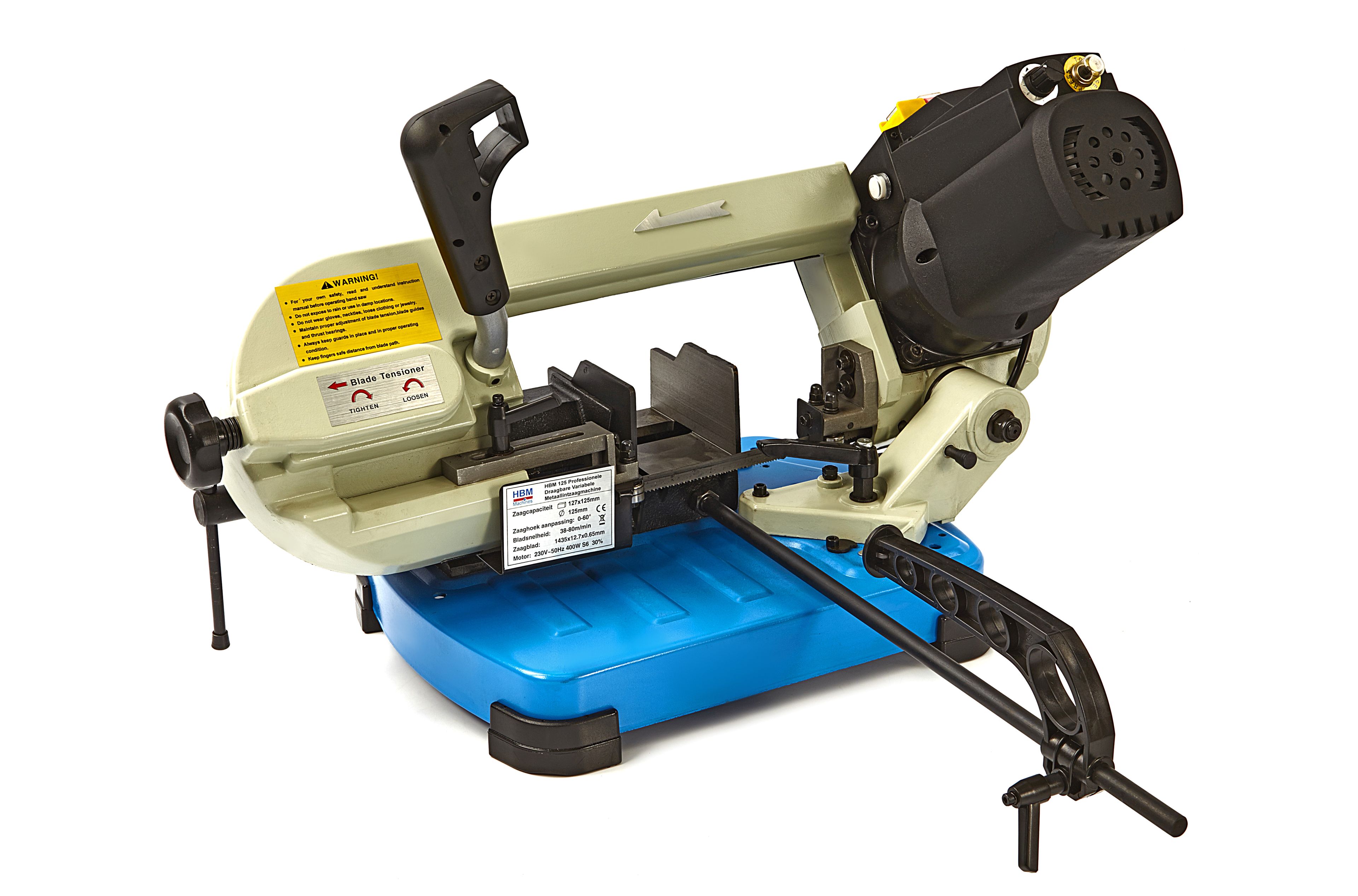 HBM 125 Sega a nastro in metallo variabile portatile professionale Image 5