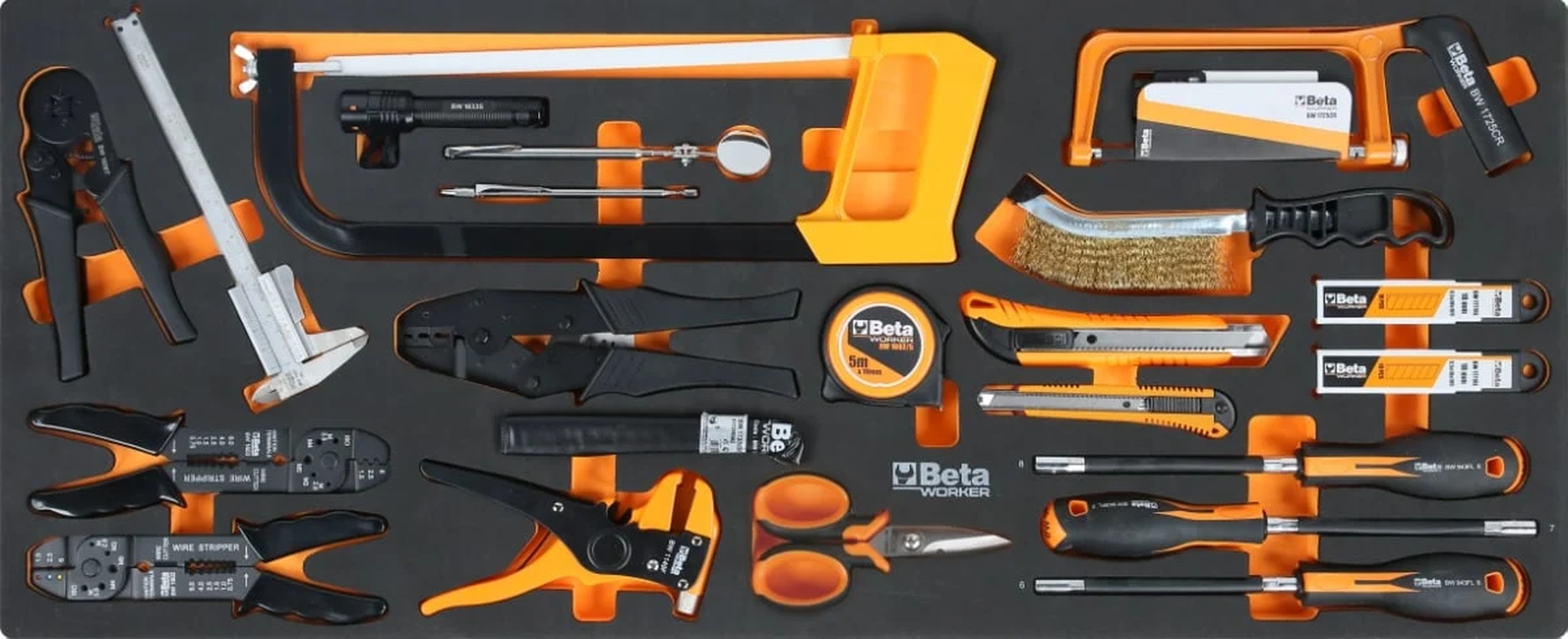 Beta gereedschapswagen 8 laden, 1061-delig, BW 2400 RSC24AXXL-O, oranje Image 8