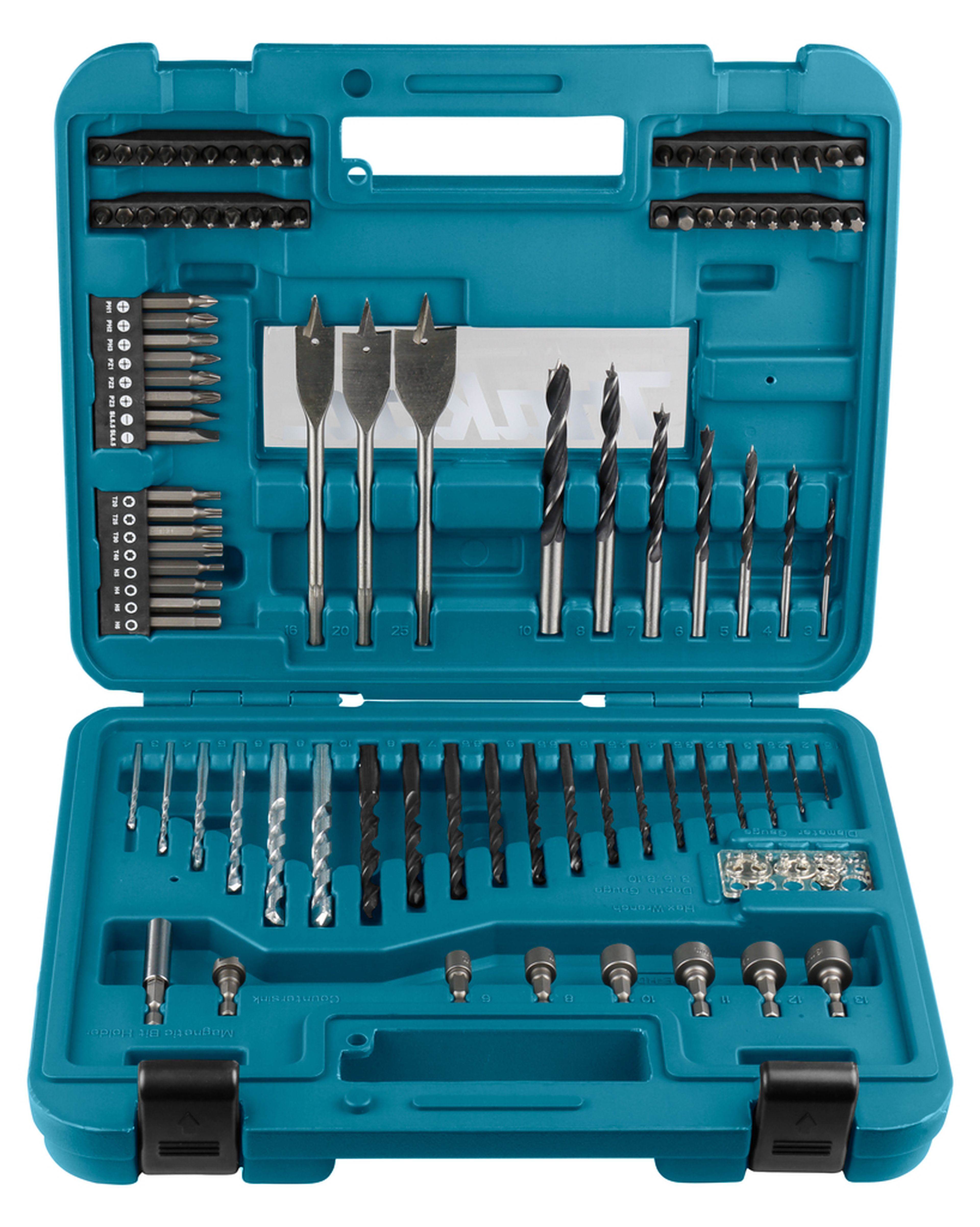 Makita set di accessori 100 pezzi in valigetta di plastica - D-47248