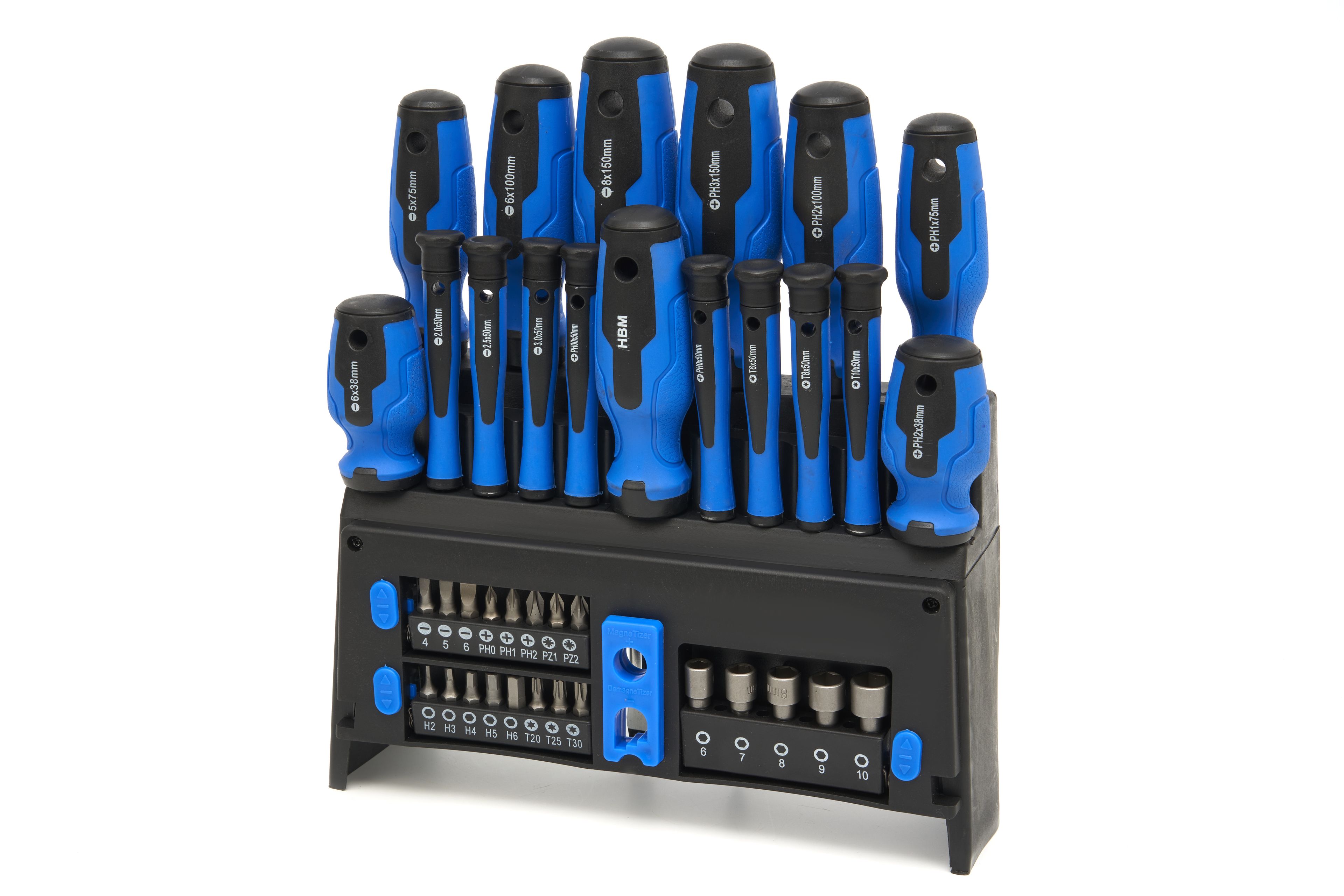 HBM 39 Delige Schroevendraaier, Bit en Dopsleutelset