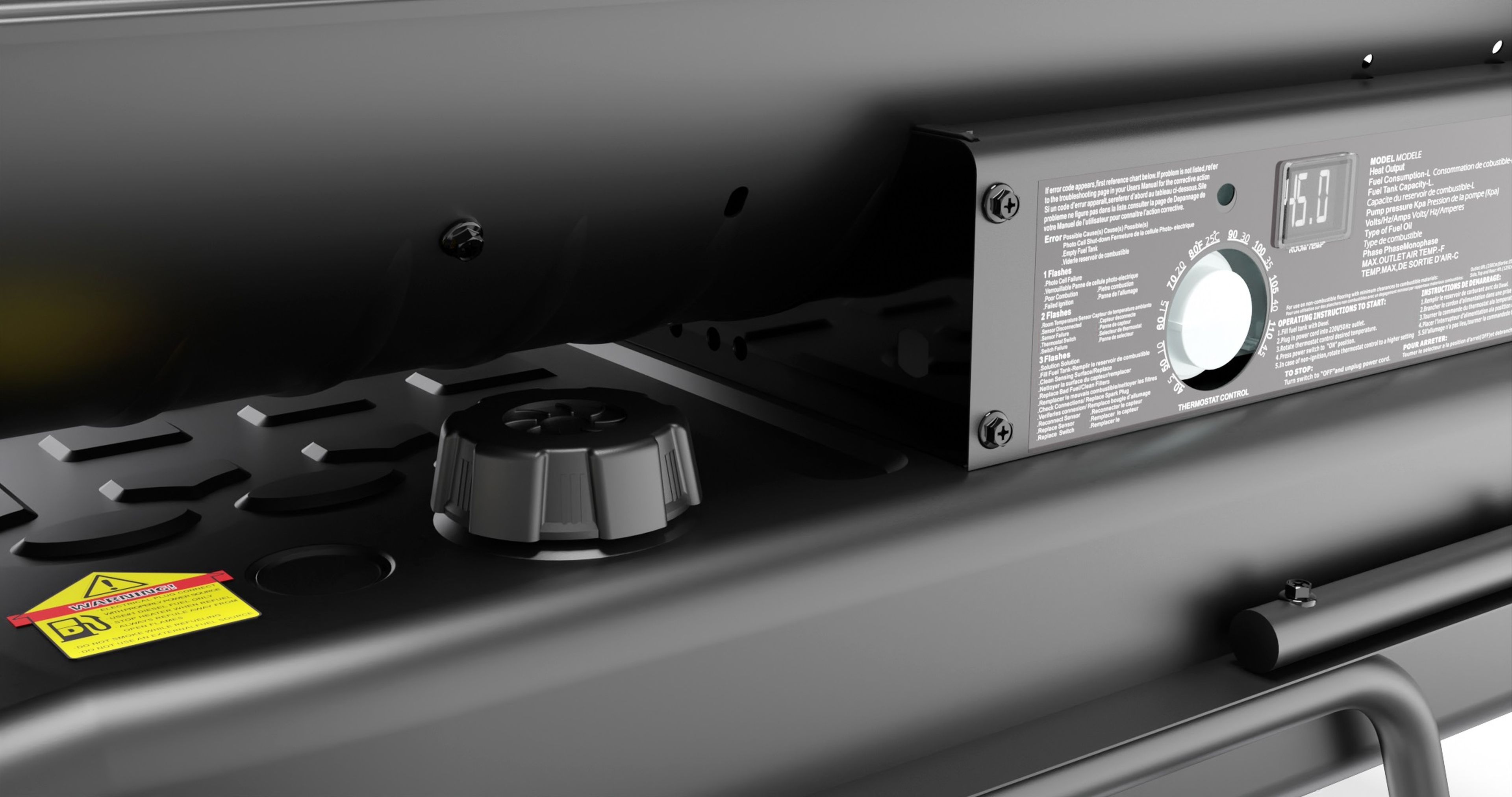 Chauffage diesel mobile HBM rond, 30 000 watts Image 5