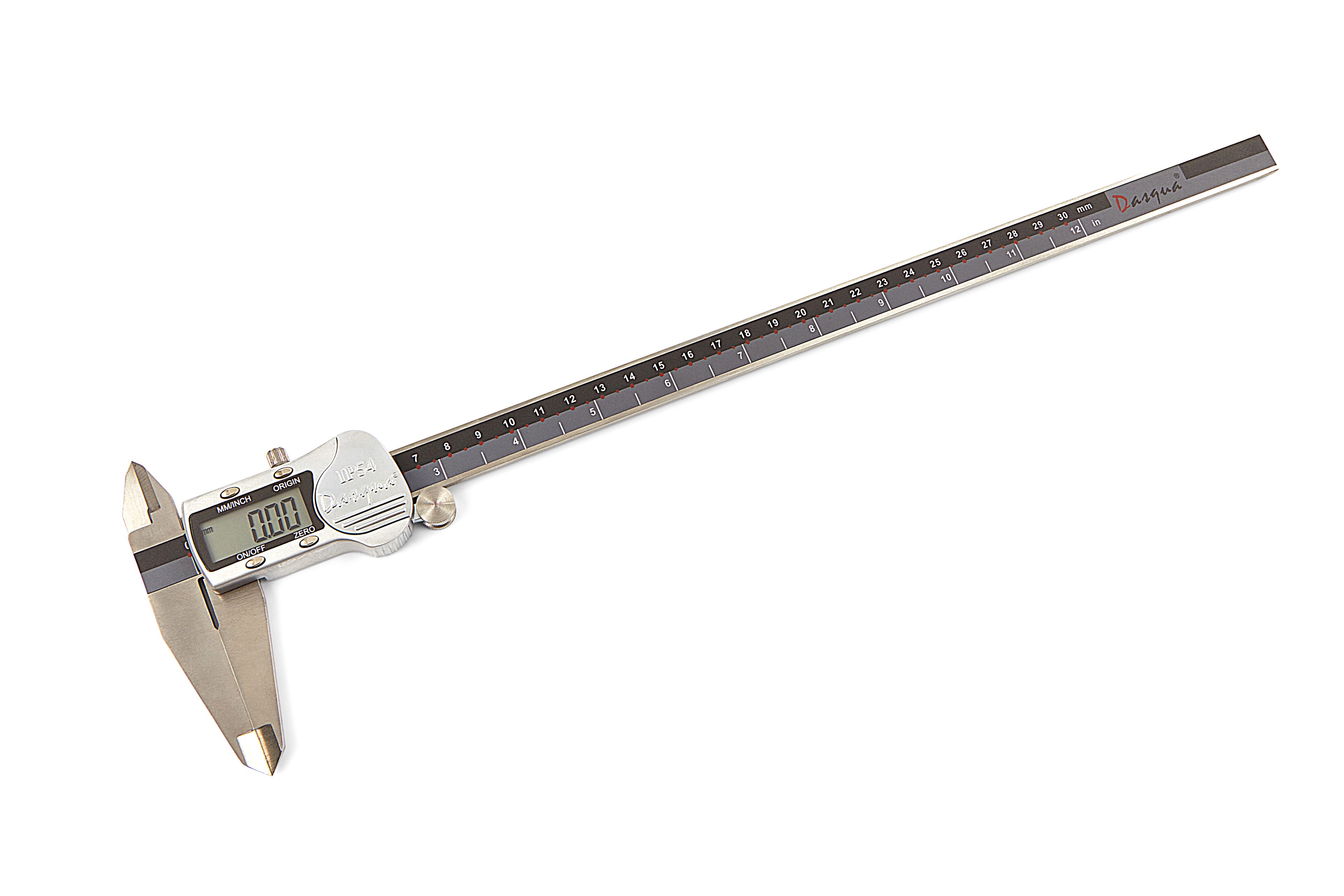 Dasqua Pieds à coulisse numériques IP54 de 300 mm avec boîtier en acier inoxydable Image 3