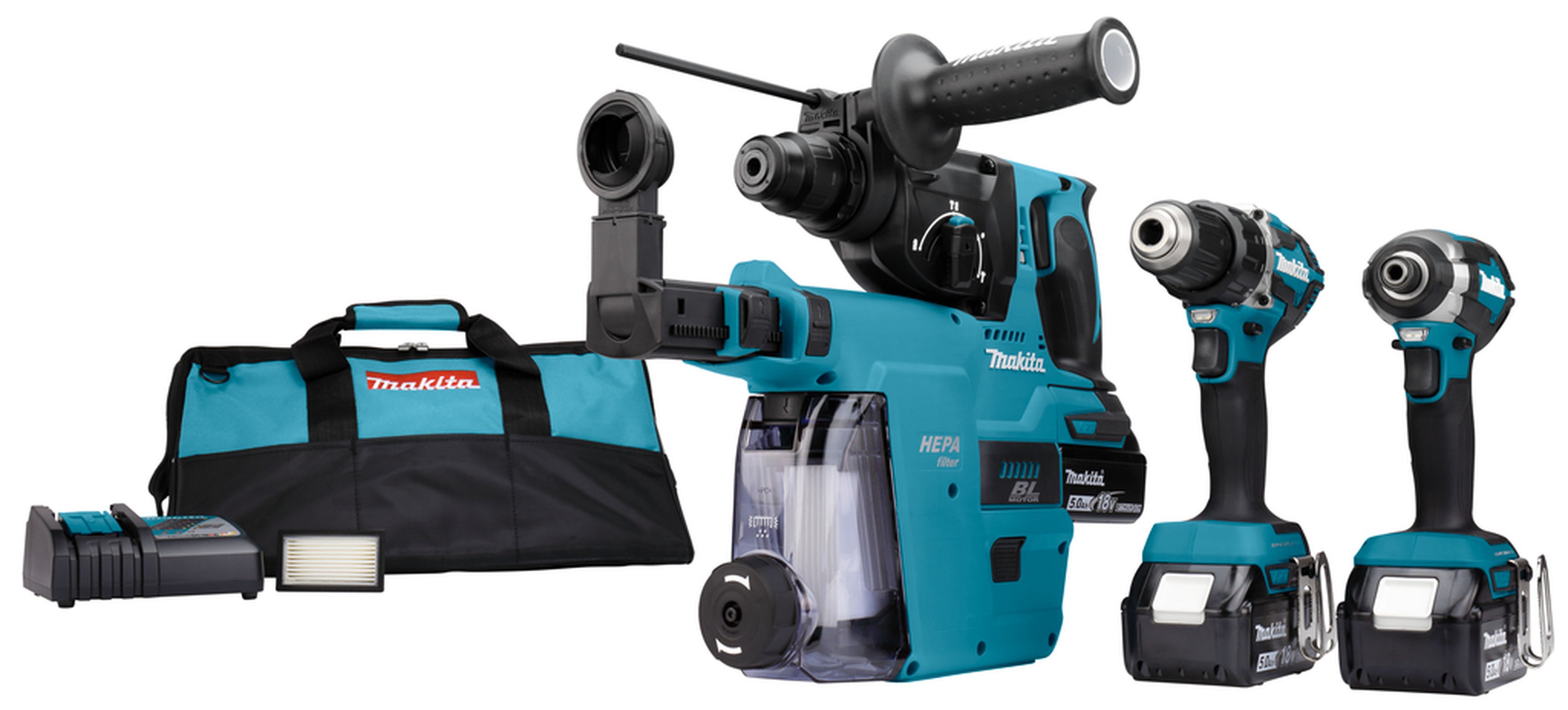 Makita 18 Volt Combiset voor (slag)schroeven en boren in hout en beton