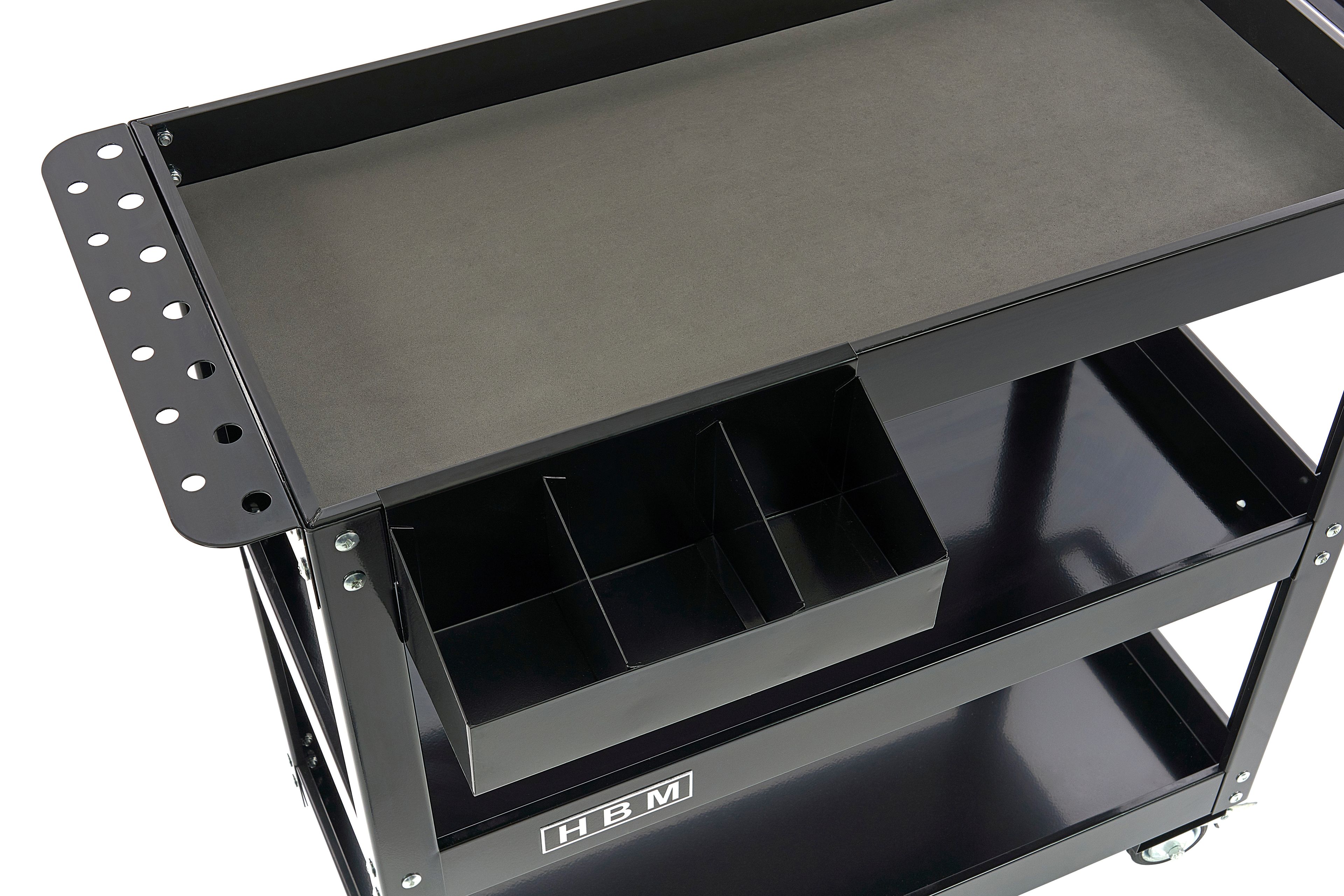 HBM Deluxe Chariot d'outils mobile universel 3 niveaux Image 7