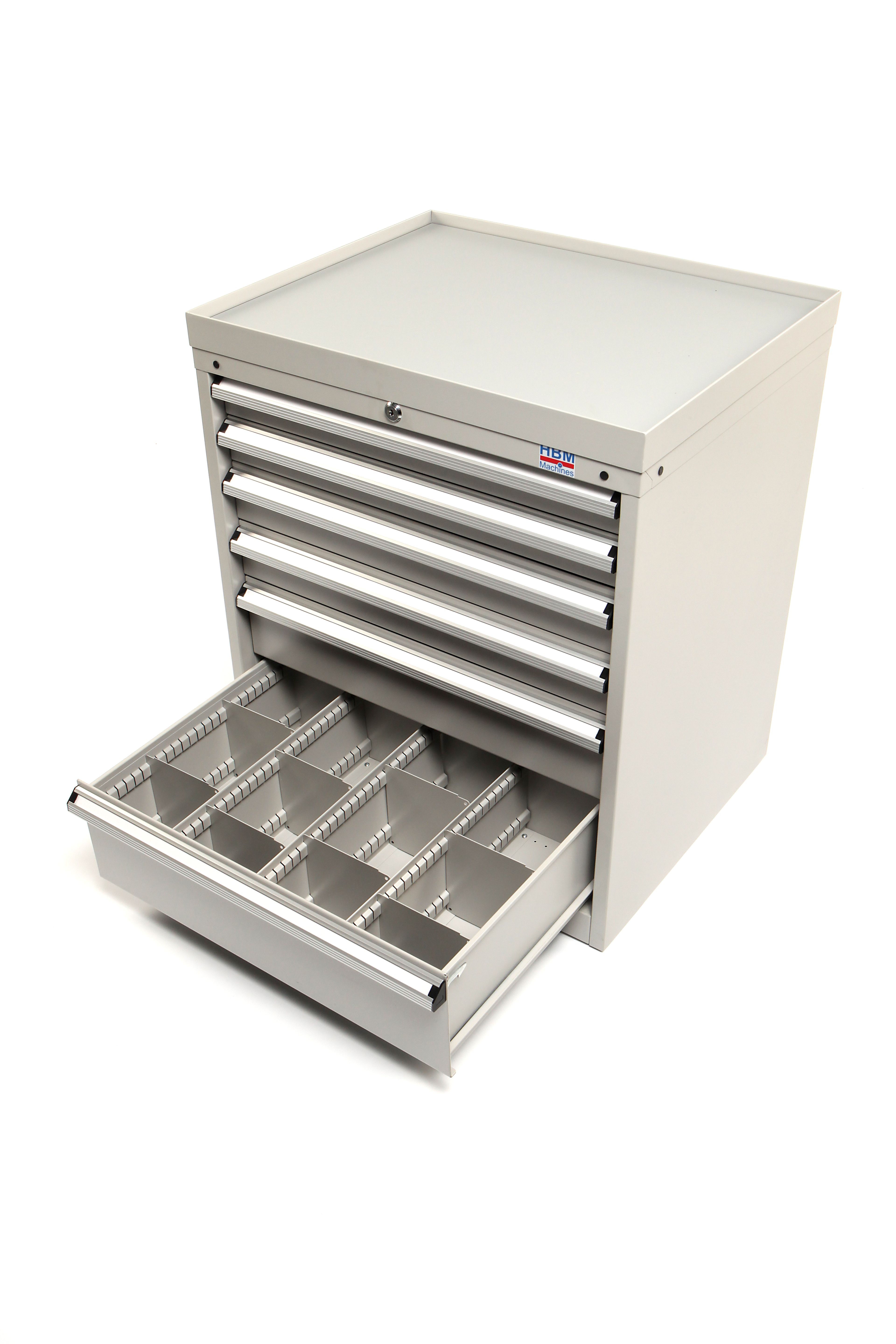HBM Armoire à outils Profi 6 tiroirs 72 x 58 x 80 cm beige Image 4