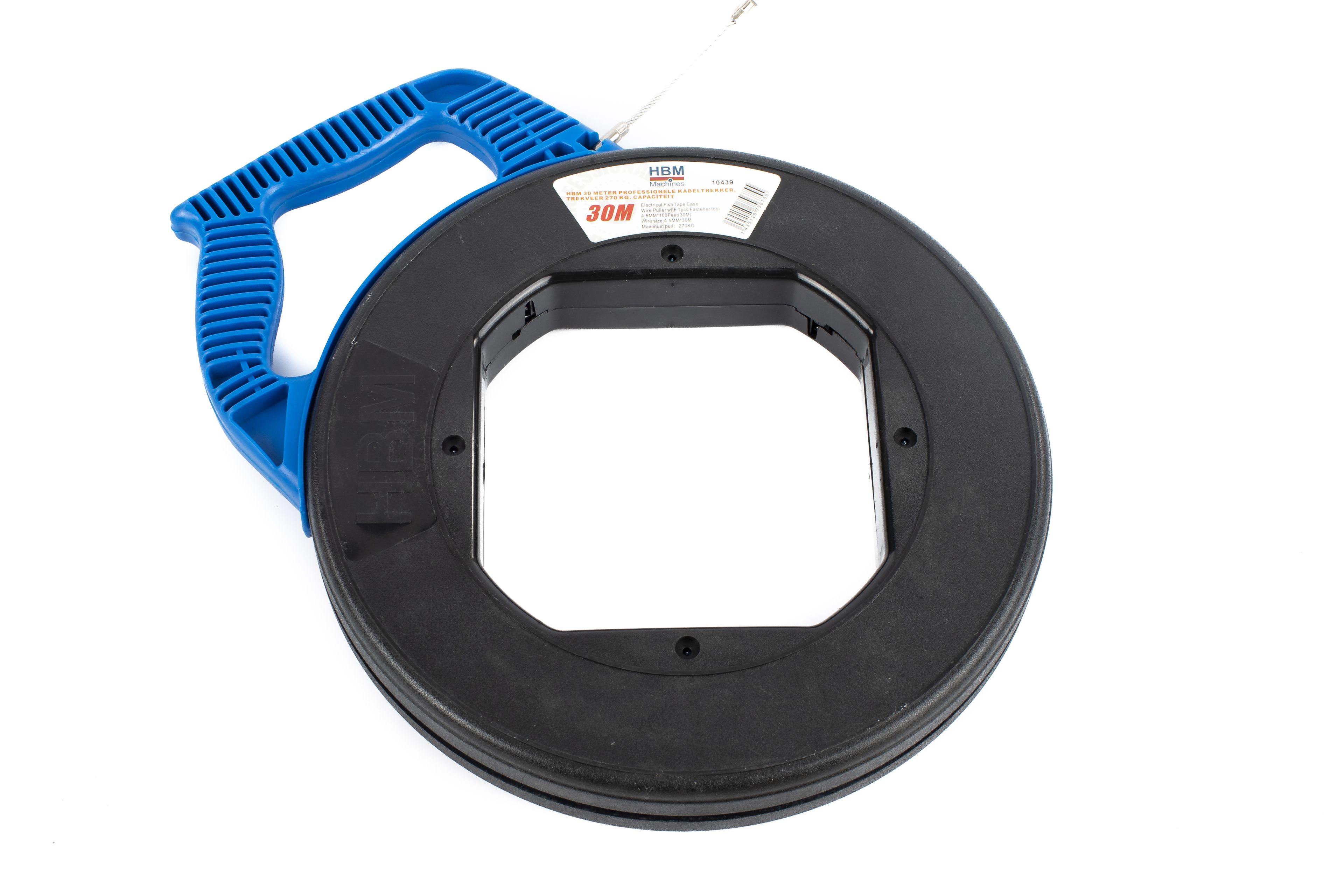 HBM Estrattore di cavi professionale da 30 metri, molla di trazione 270 kg. Capacità