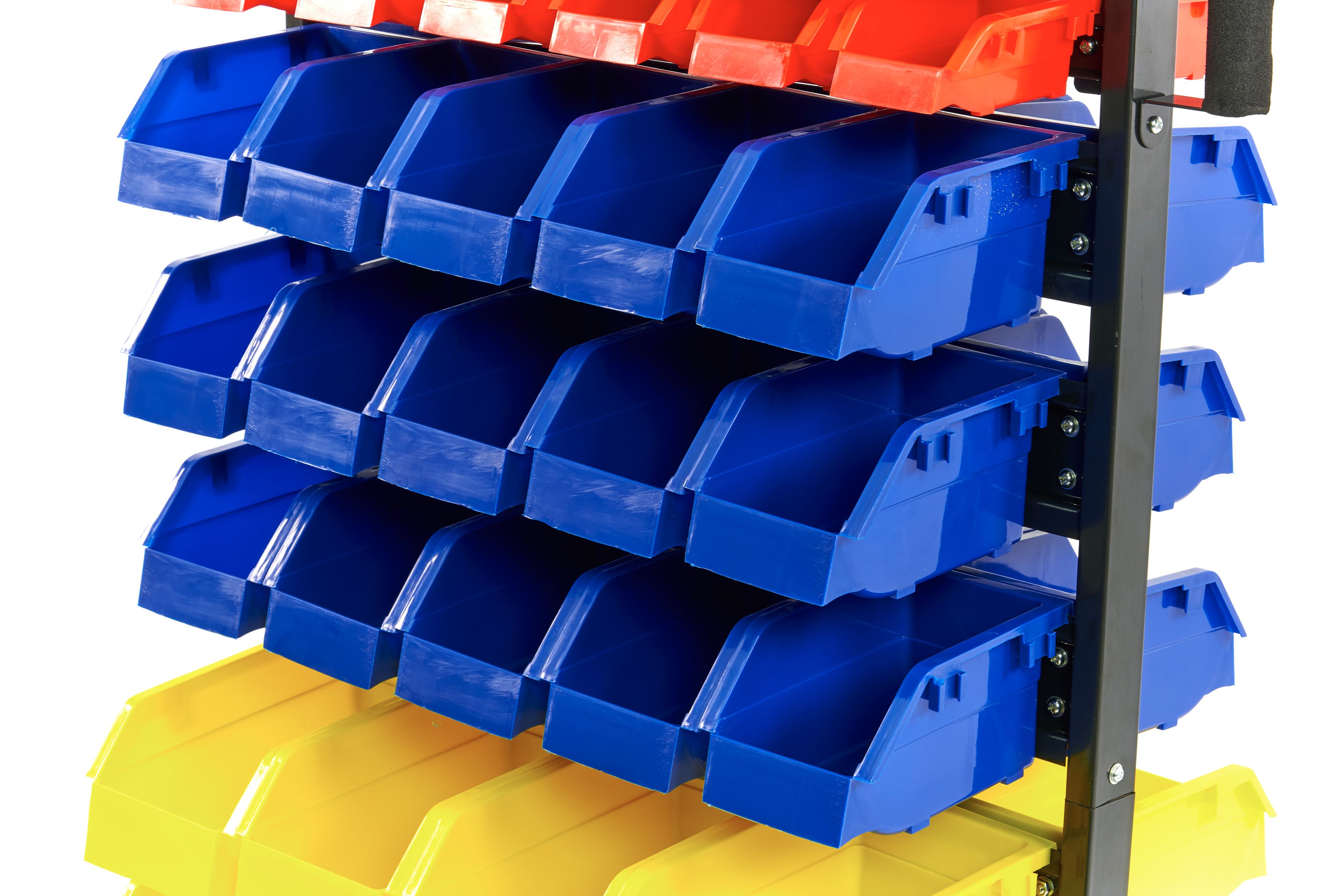 HBM Scaffale di stoccaggio mobile con 90 contenitori di stoccaggio Image 5