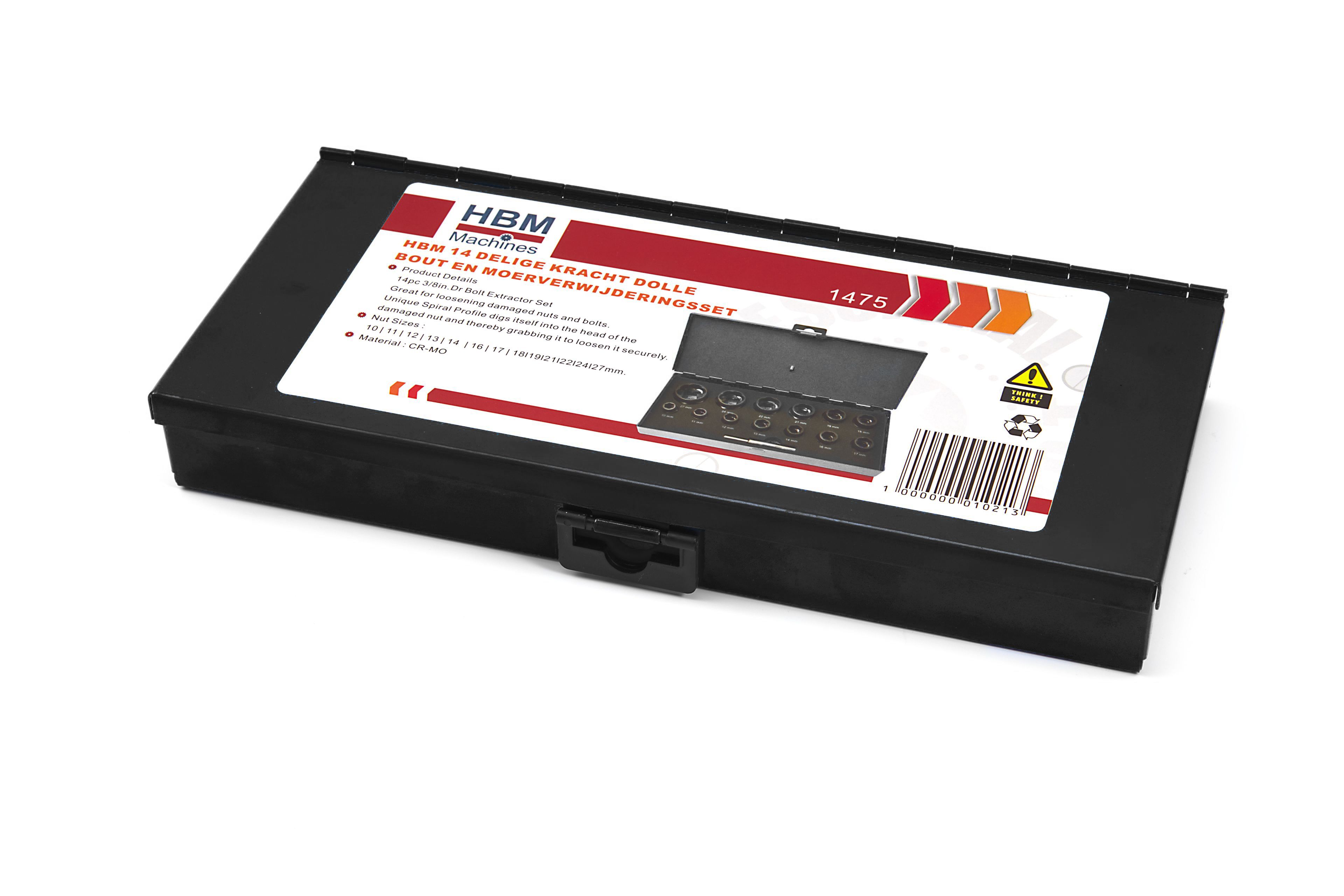HBM Kit de démontage de boulons et d'écrous de faible épaisseur, 14 pièces Image 4