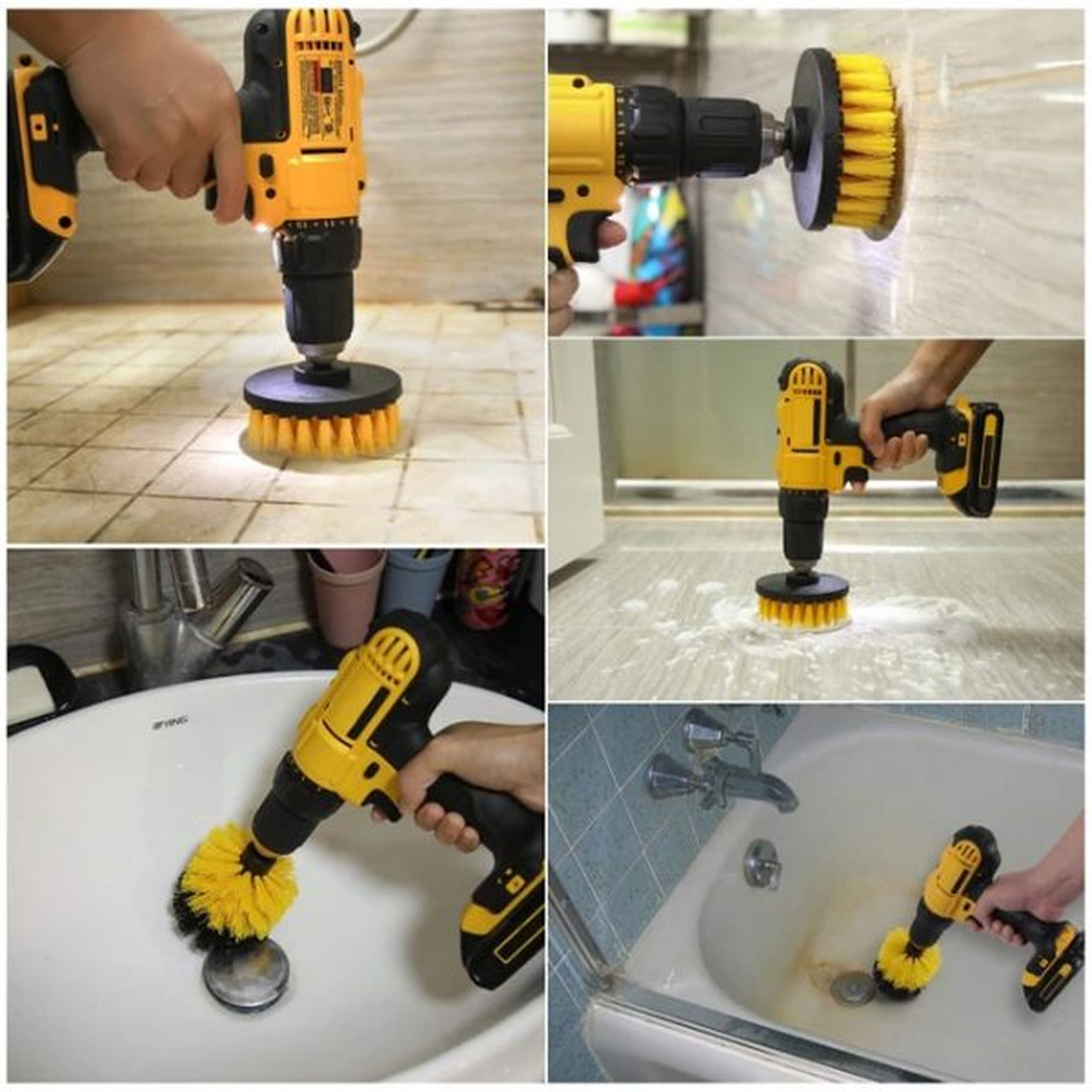 Set de cepillos de limpieza de 4 piezas HBM para el taladro Image 5