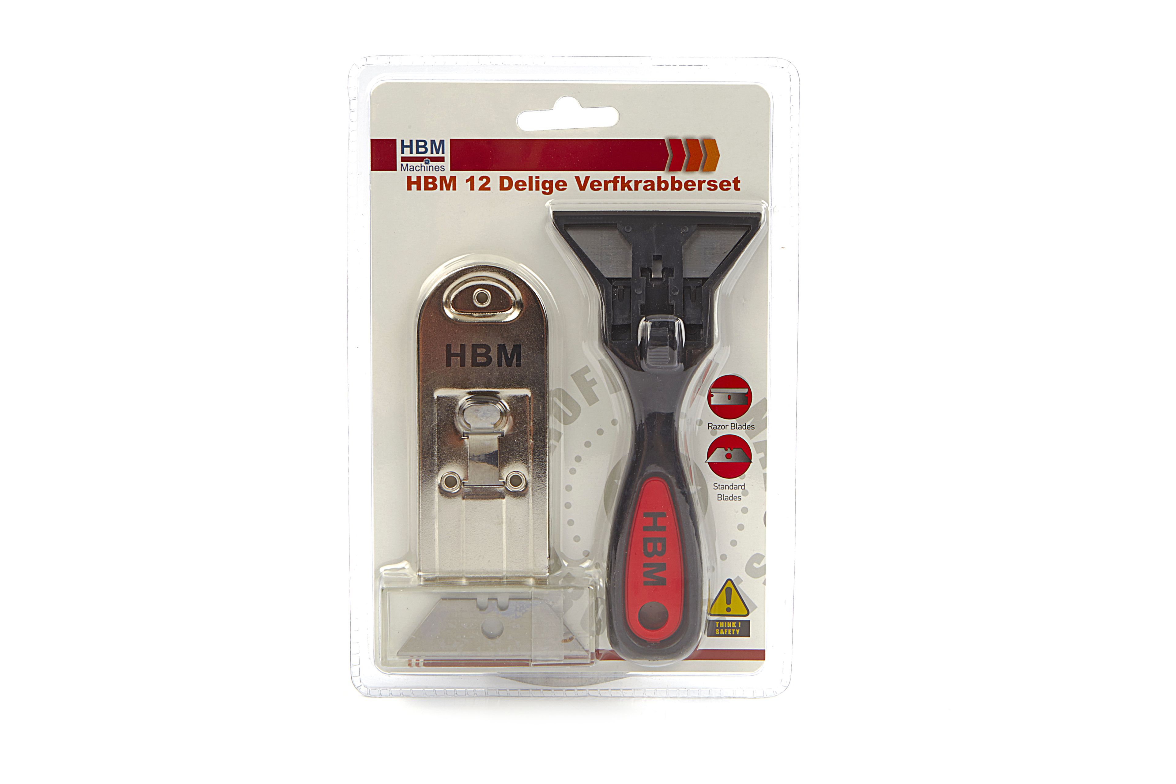 Ensemble de grattoirs à peinture et grattoirs à vitre HBM 12 lames - Modèle 1 Image 2